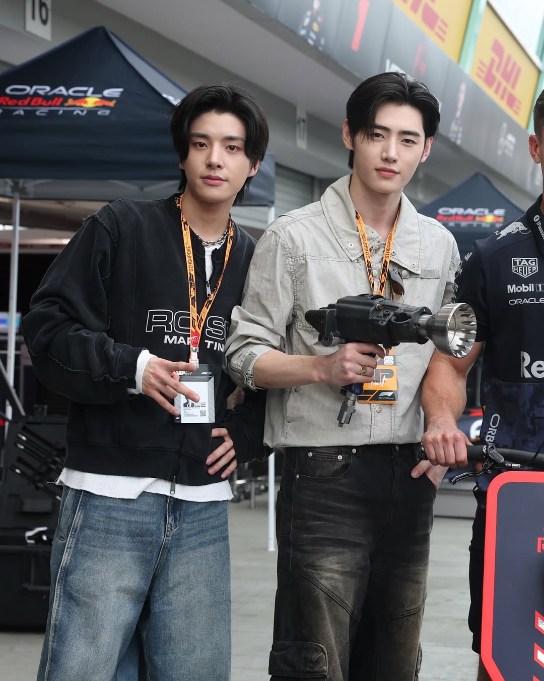 ENHYPEN X RED BULL RACING 🤩 LOOK: ENHYPEN's Jay, Jungwon