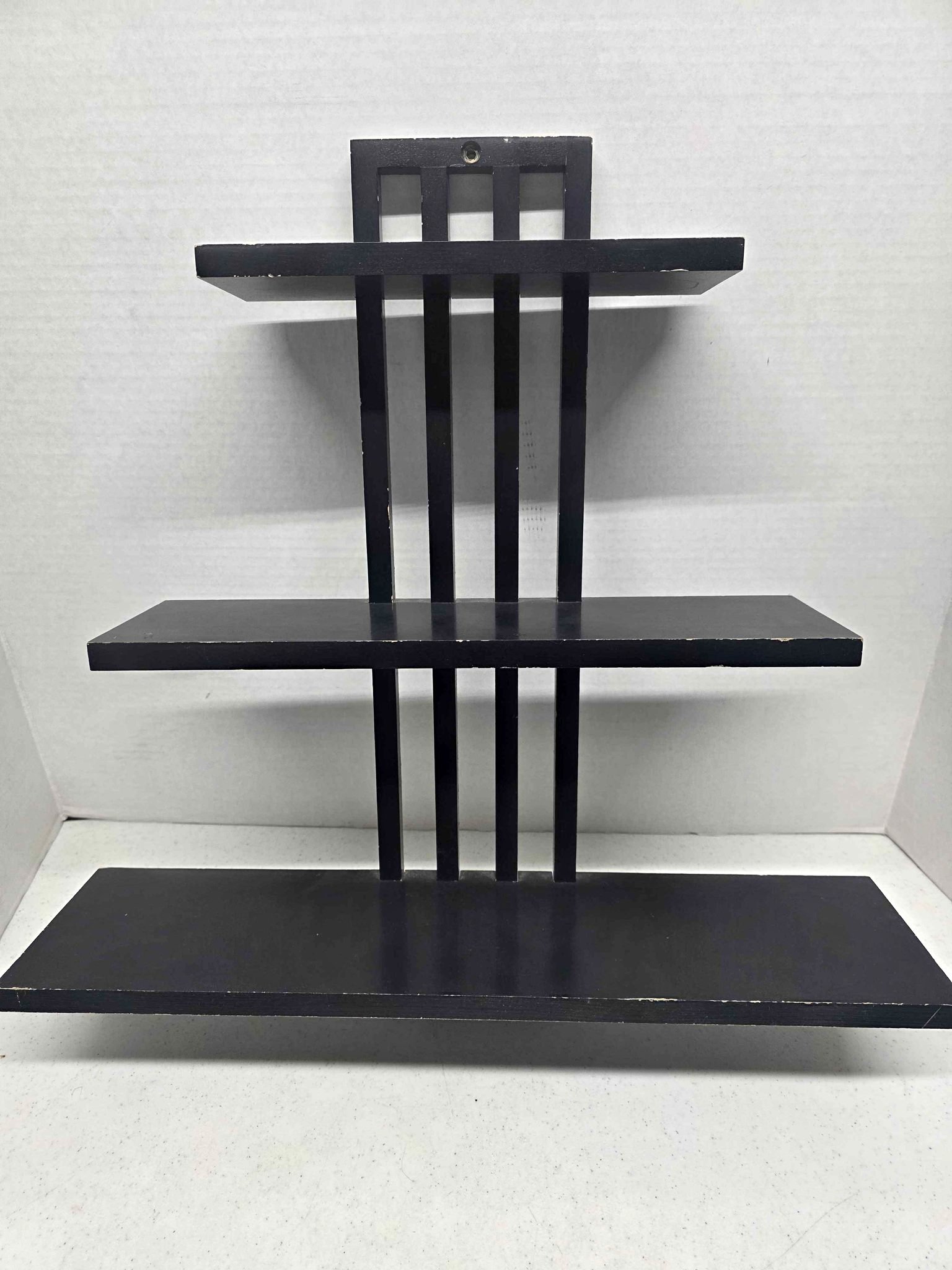 Vintage 3 Tier Mission Style Wood Display Shelf Mid-Century Great for ...