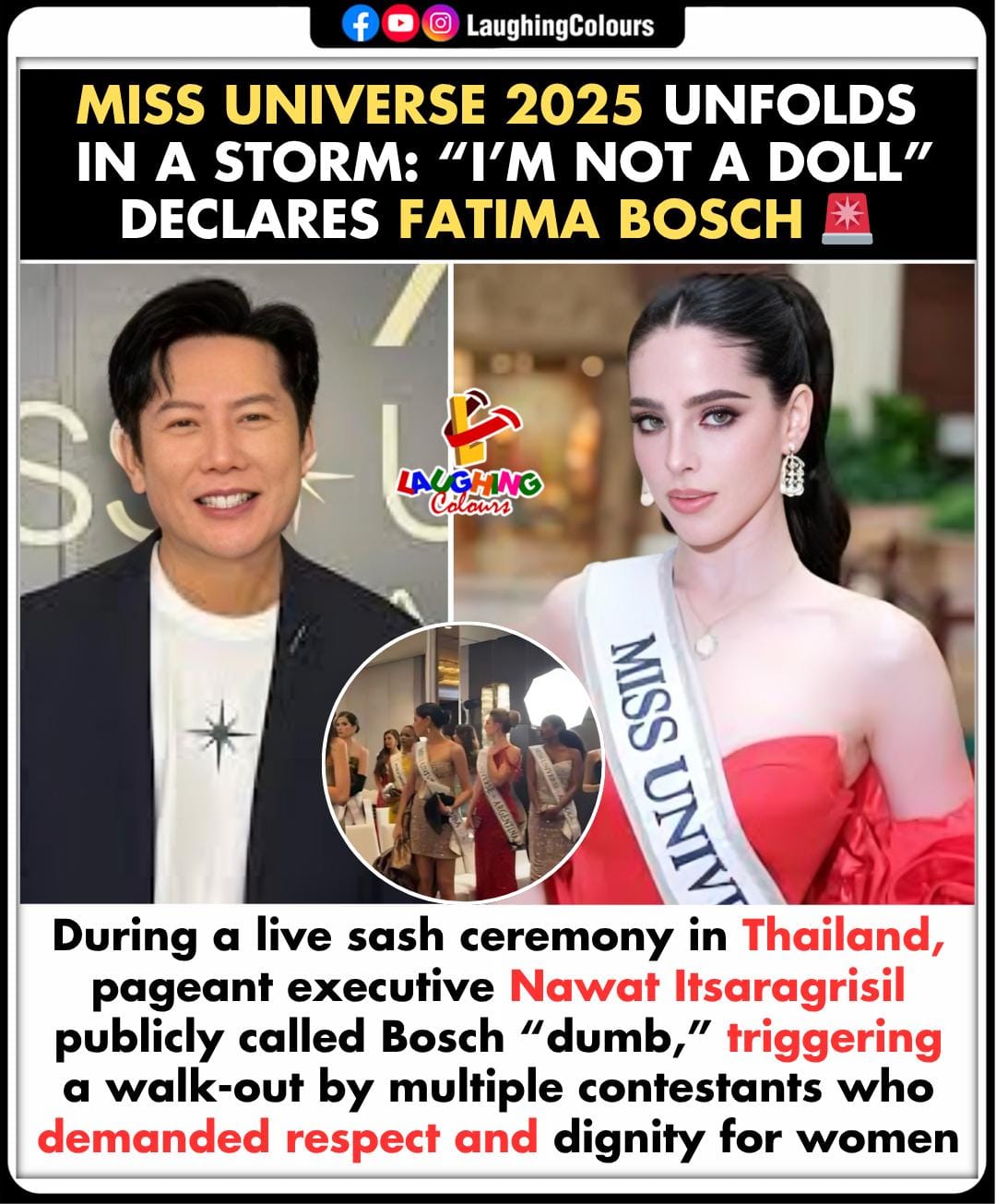 Pageant drama erupts at Miss Universe... - Laughing Colours | Facebook