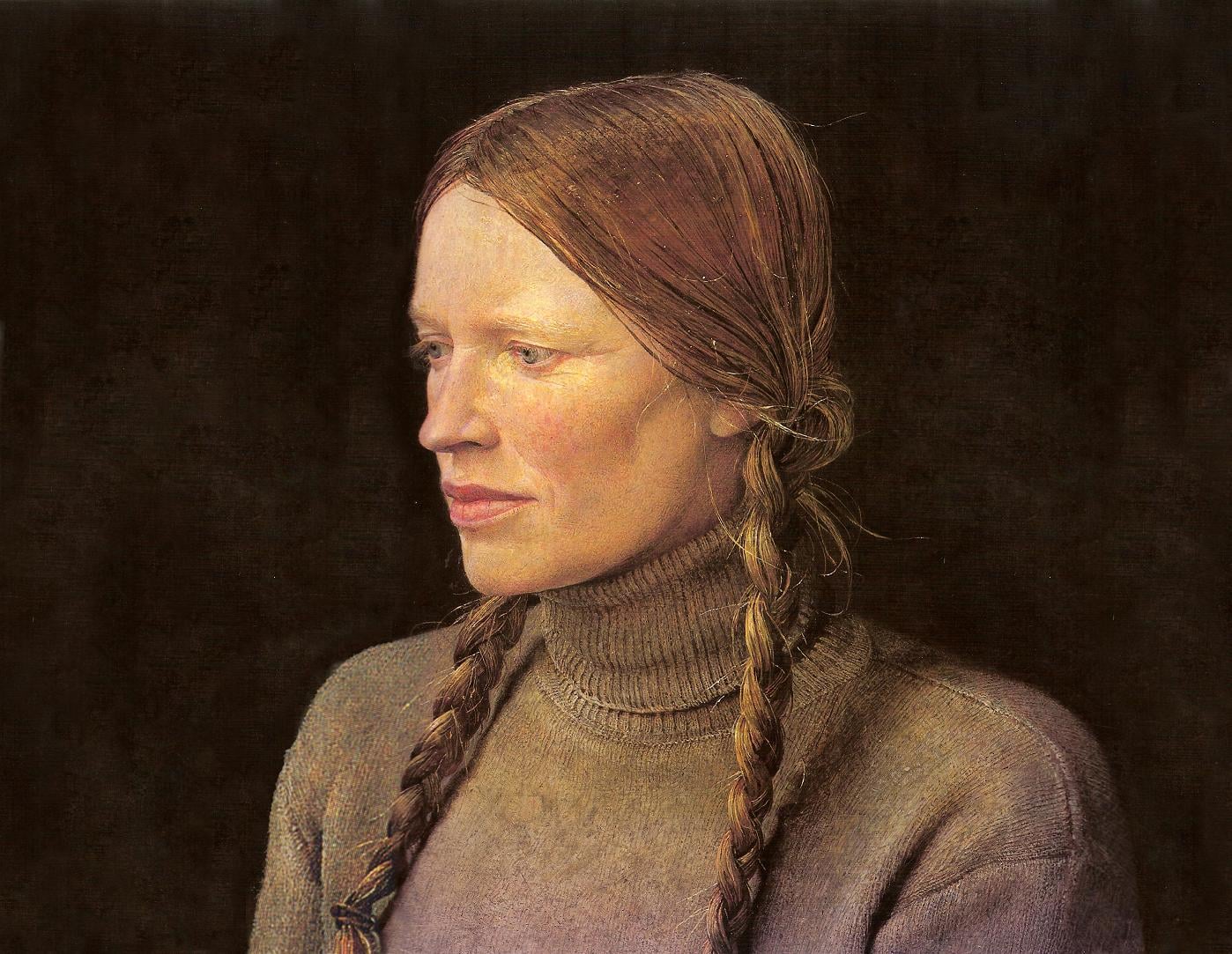 Andrew Wyeth (American, 1917–2009): Helga, reclining, 1987