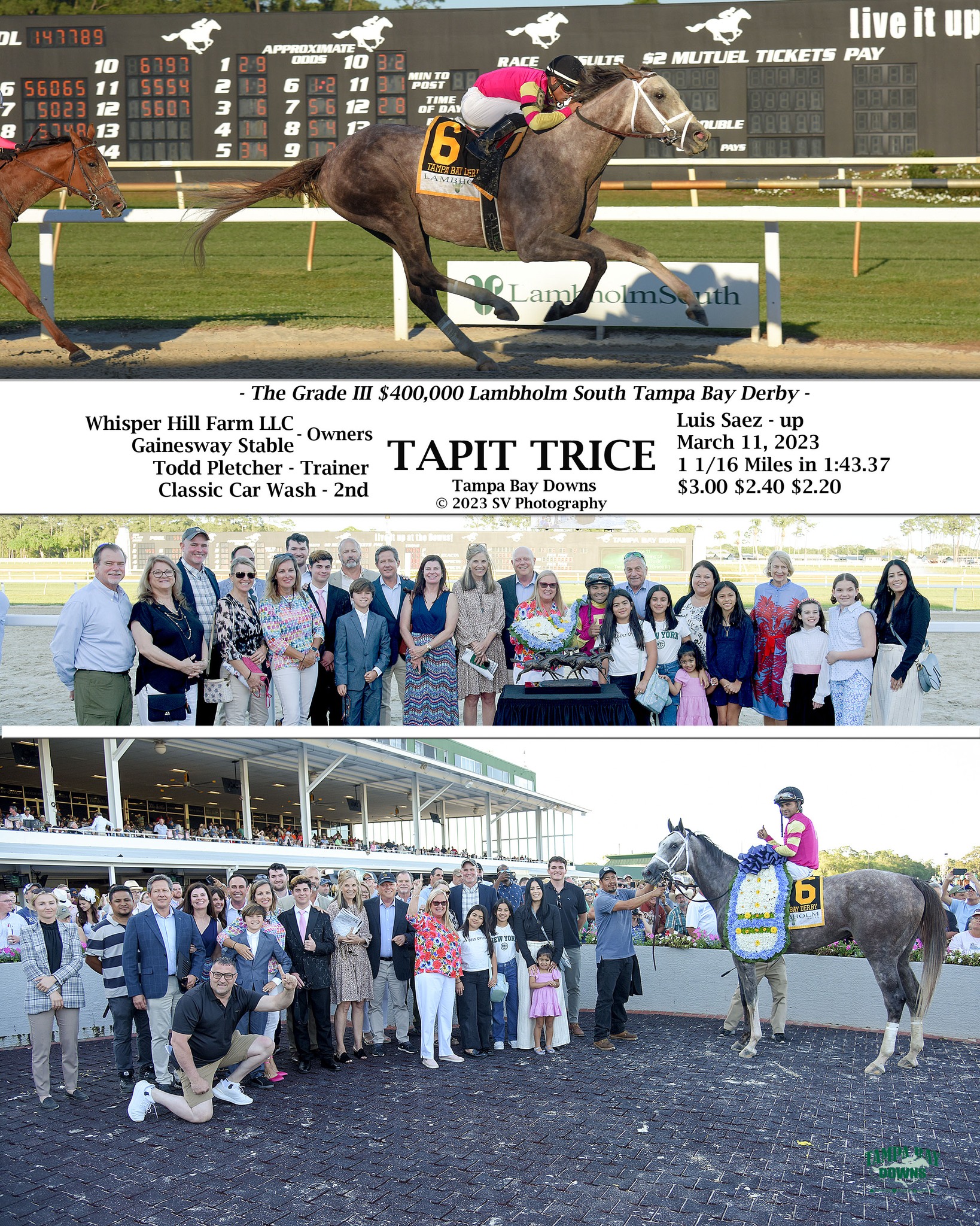 Tampa Bay Downs, Inc. added a new... - Tampa Bay Downs, Inc.