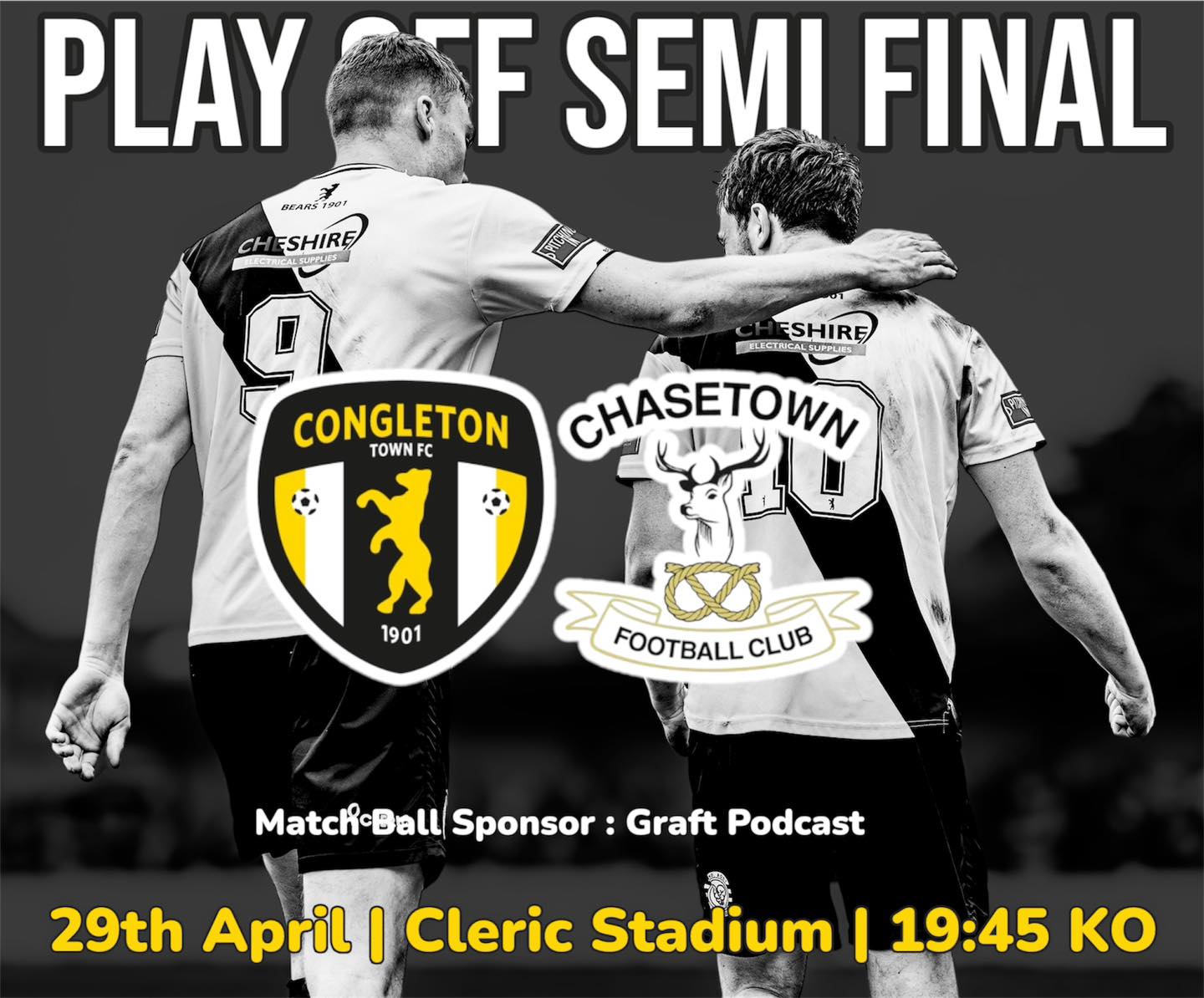 Congleton - NEXT UP 🗓️ 🆚 Chasetown FC 📆 29th April 2025 ⏱️ 19:45 KO 🏟️ ...