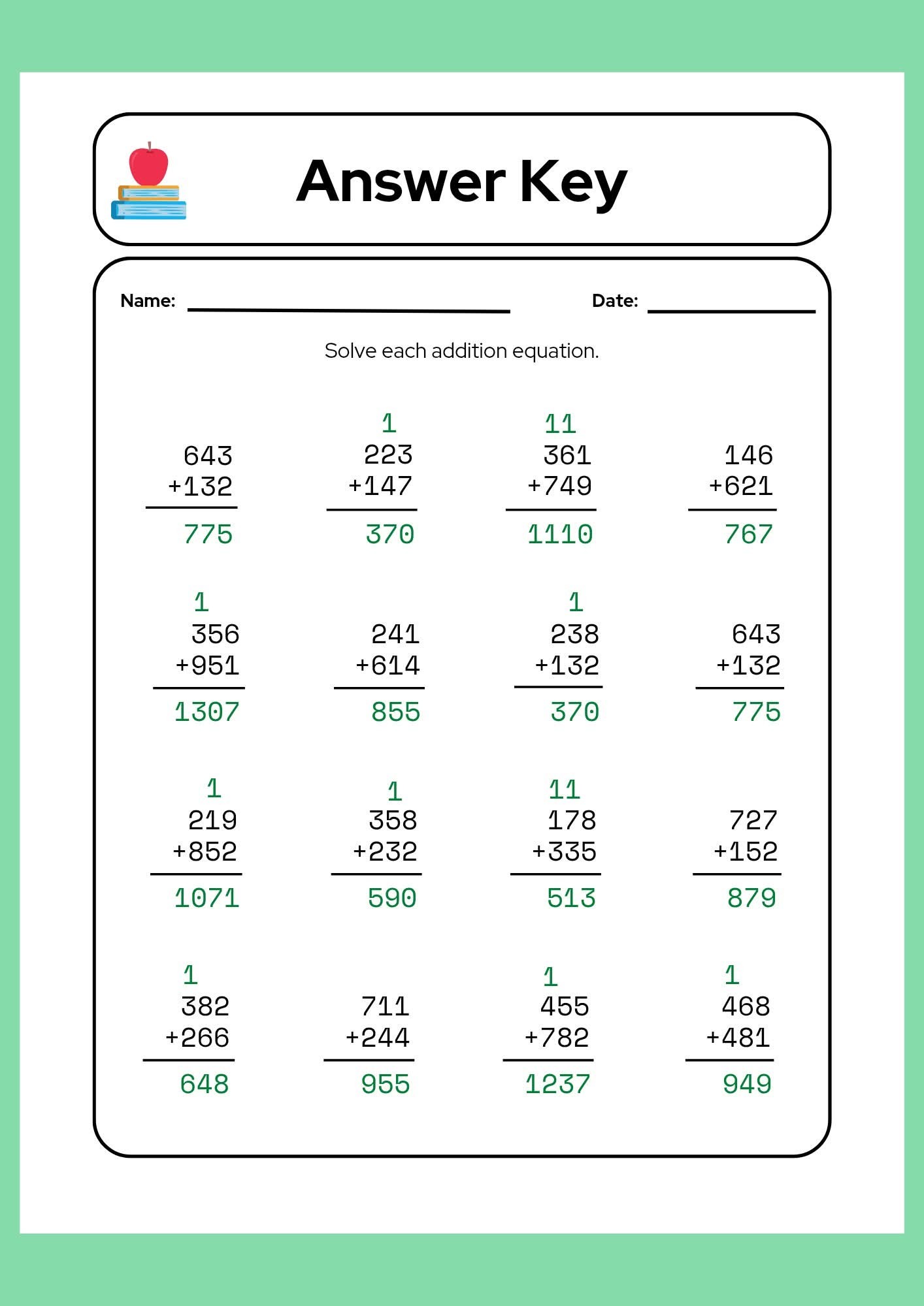 Maths Worksheets Addition... - Divine Light Special | Facebook