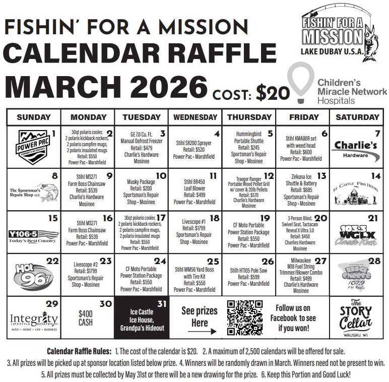 Fishin' - ️📆CALENDAR RAFFLE NOW AVAILABLE!!!📅⬅️ 🔵Over $34,000 in prizes ...