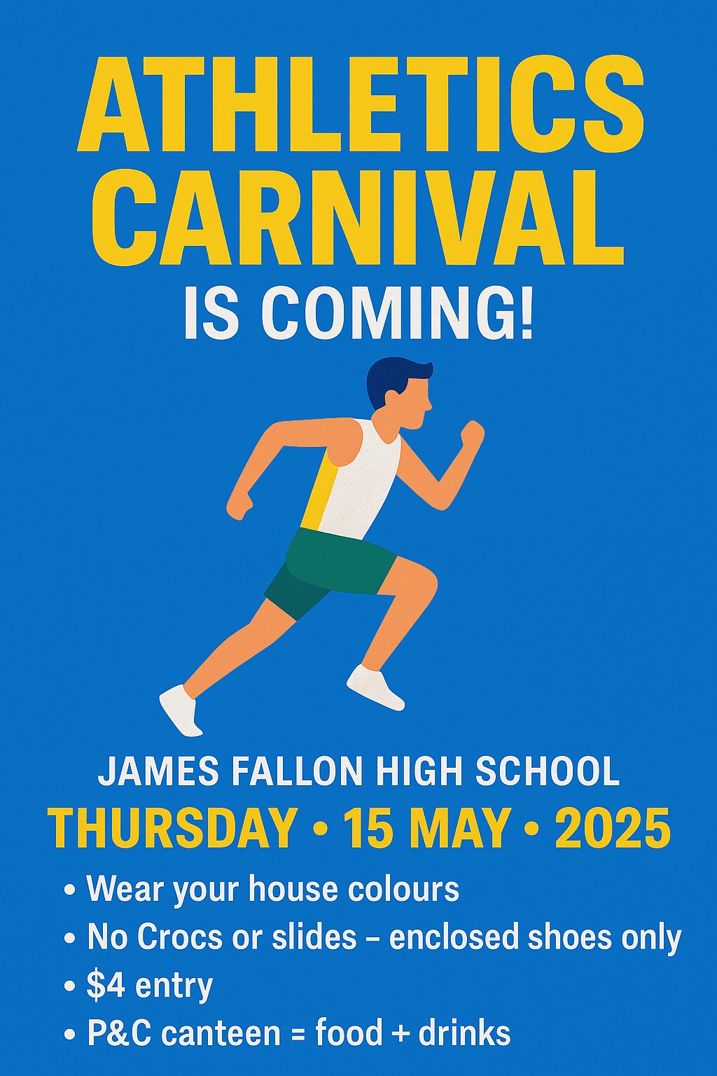 🏃‍♀️🎉 TODAY’S THE DAY! 🎉🏃‍♂️... - James Fallon High School | Facebook