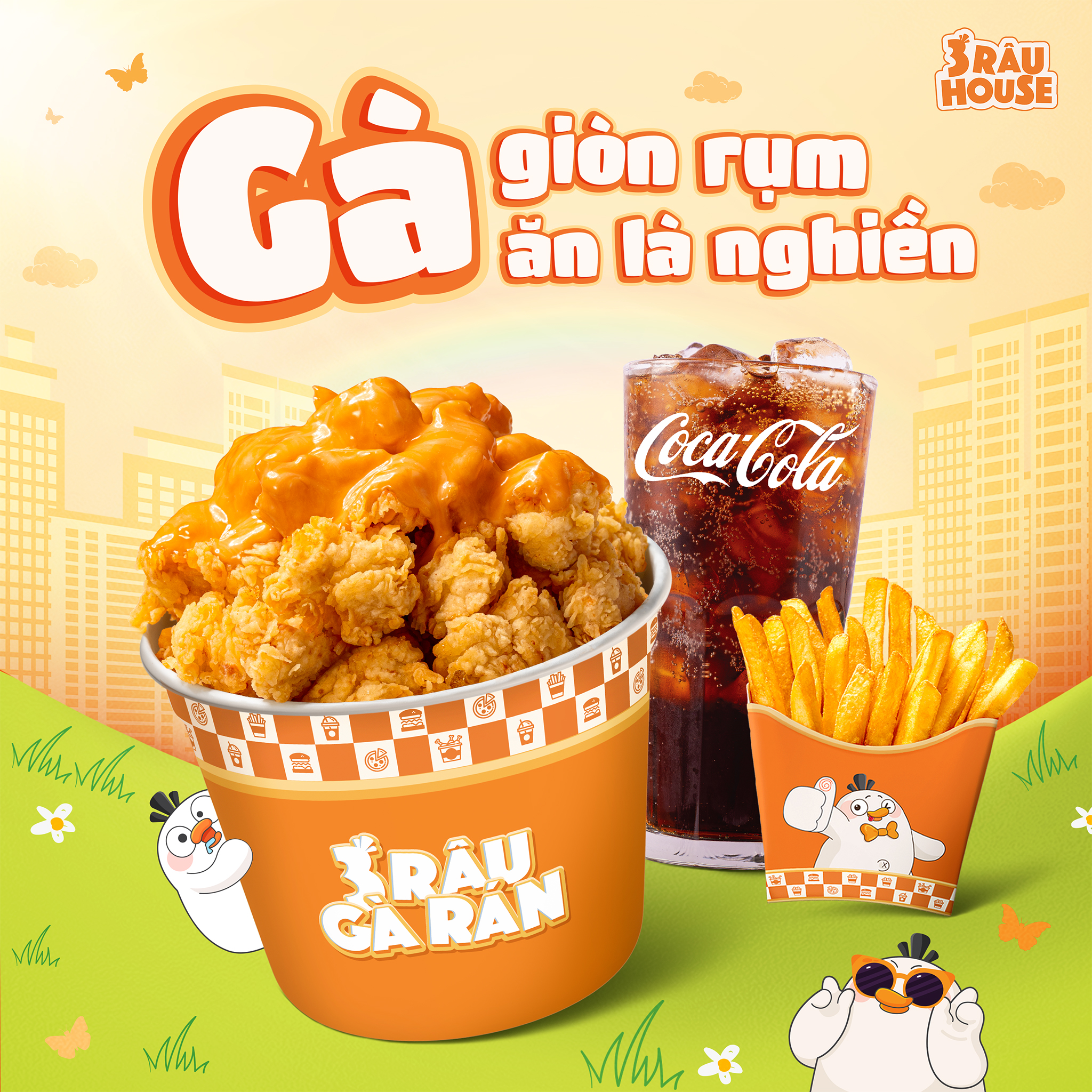 3 Râu - 🔥 GÀ GIÒN RỤM – ĂN LÀ GHIỀN! 🔥 Gà giòn vàng rụm, sốt đậm đà ...
