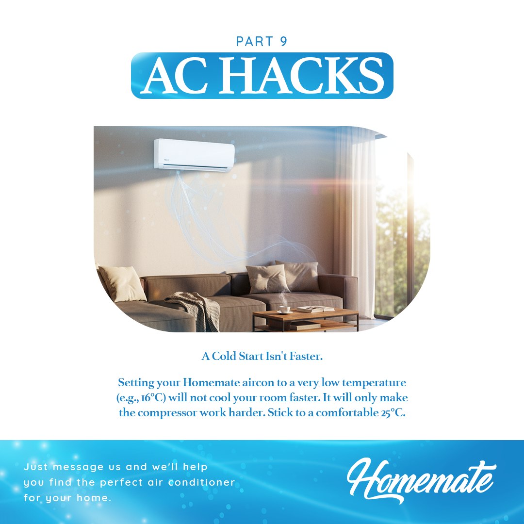 Homemate - Did you know? Setting your AC too low won’t cool the room ...