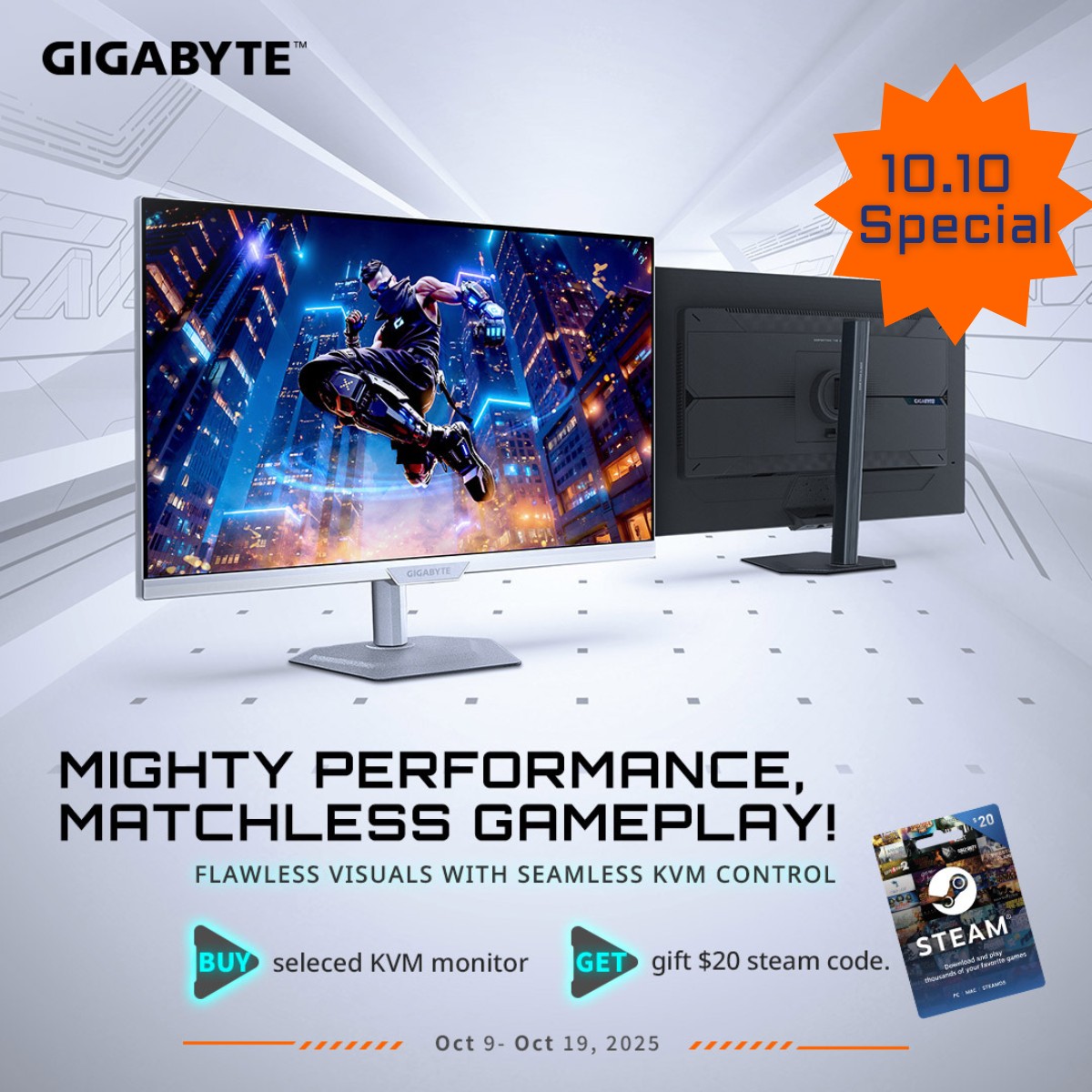 PC Themes - GIGABYTE 10.10 KVM Monitor Promo Upgrade your... | Facebook