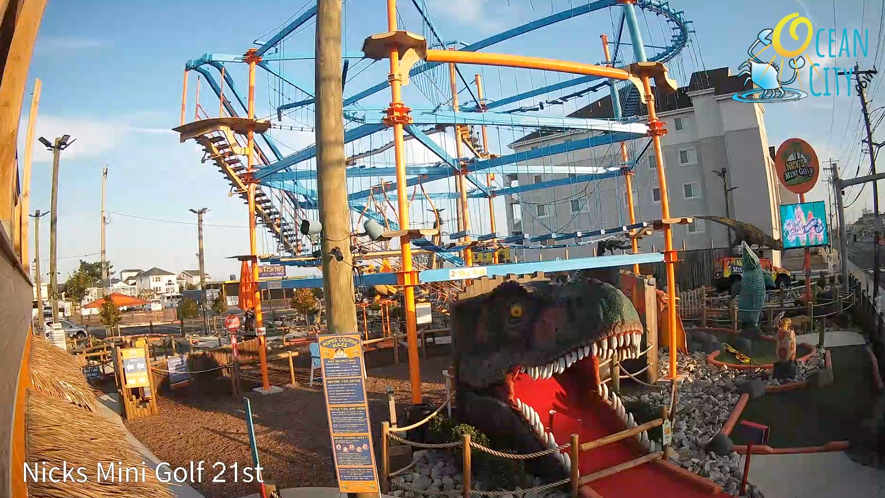 OceanCity.com - The sun is shining this morning through the ropes ...