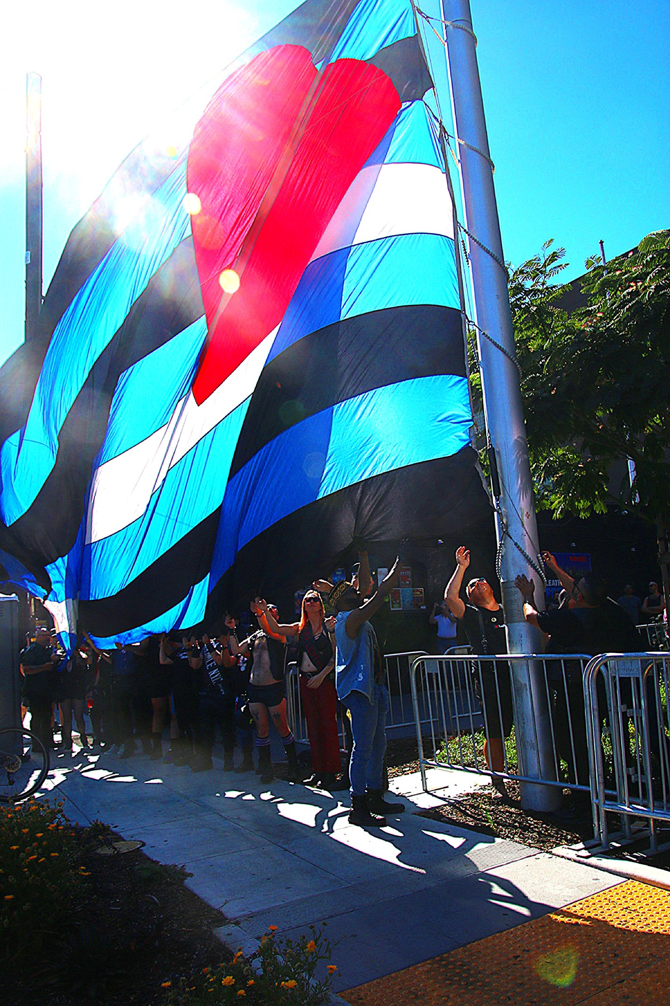 LEATHER - Raising the Leather Pride Flag Photo Credit: Dave Fong | Facebook
