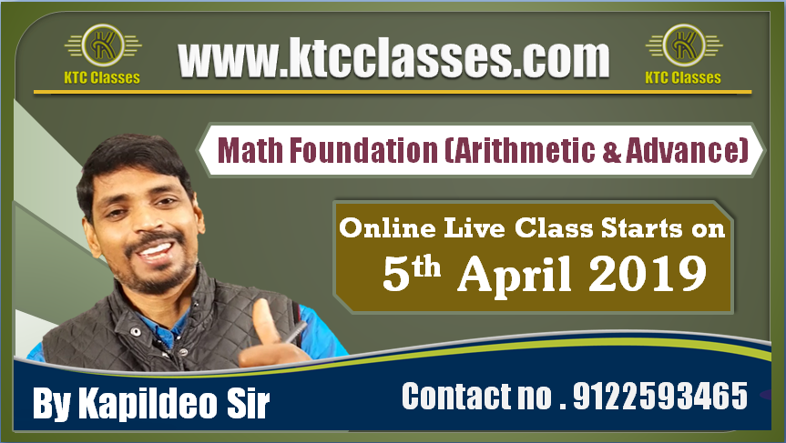 KTC Math & Reasoning By Kapildeo Sir