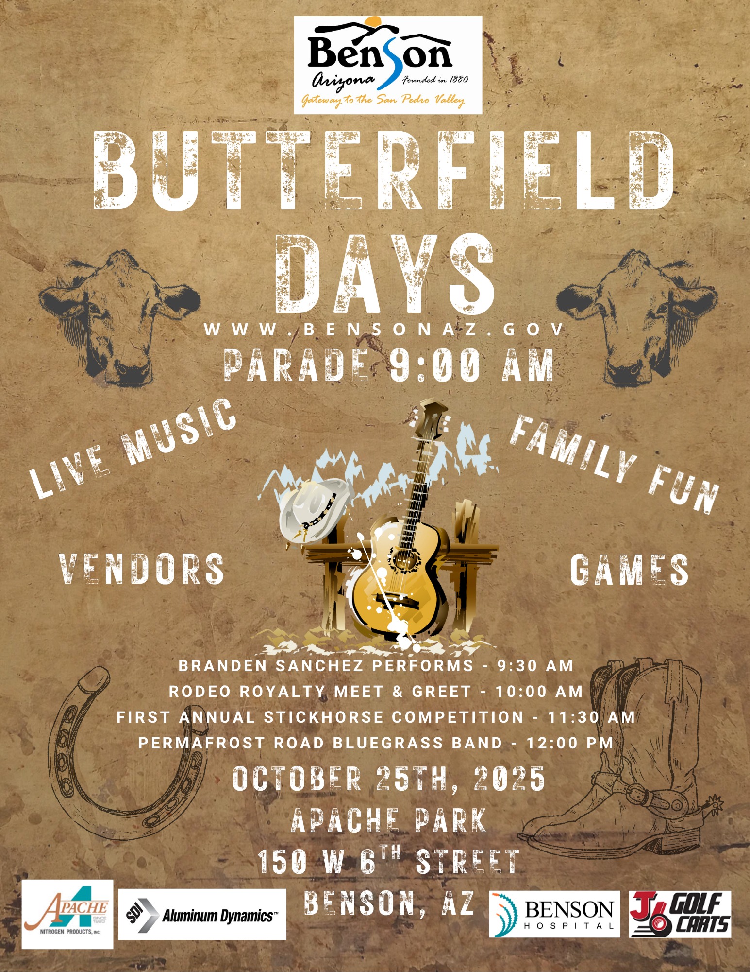 🎉 Butterfield Days – This... - City of Benson, Arizona | Facebook