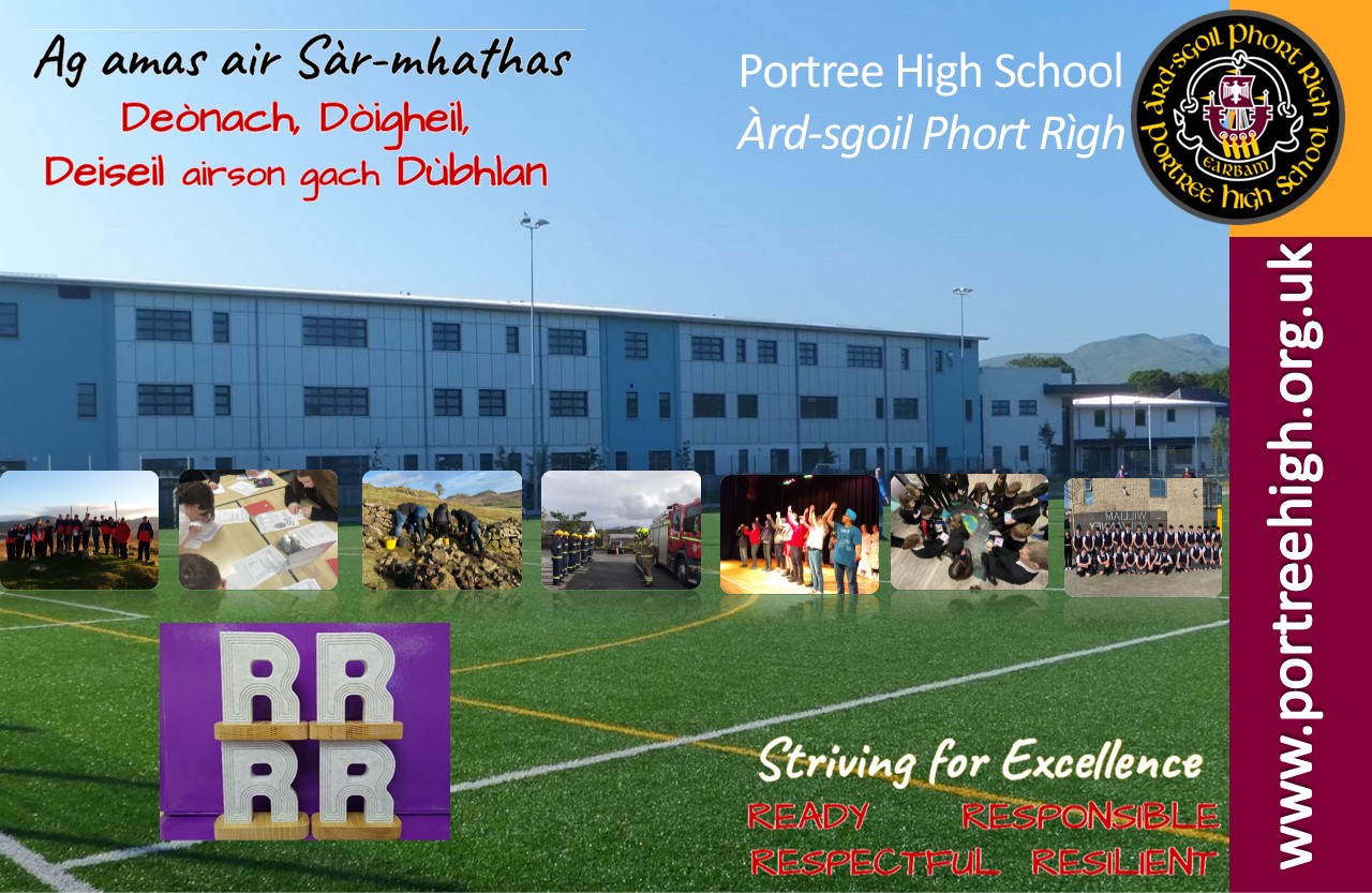 Portree - Our website address has now changed to www.portreehigh.org.uk ...