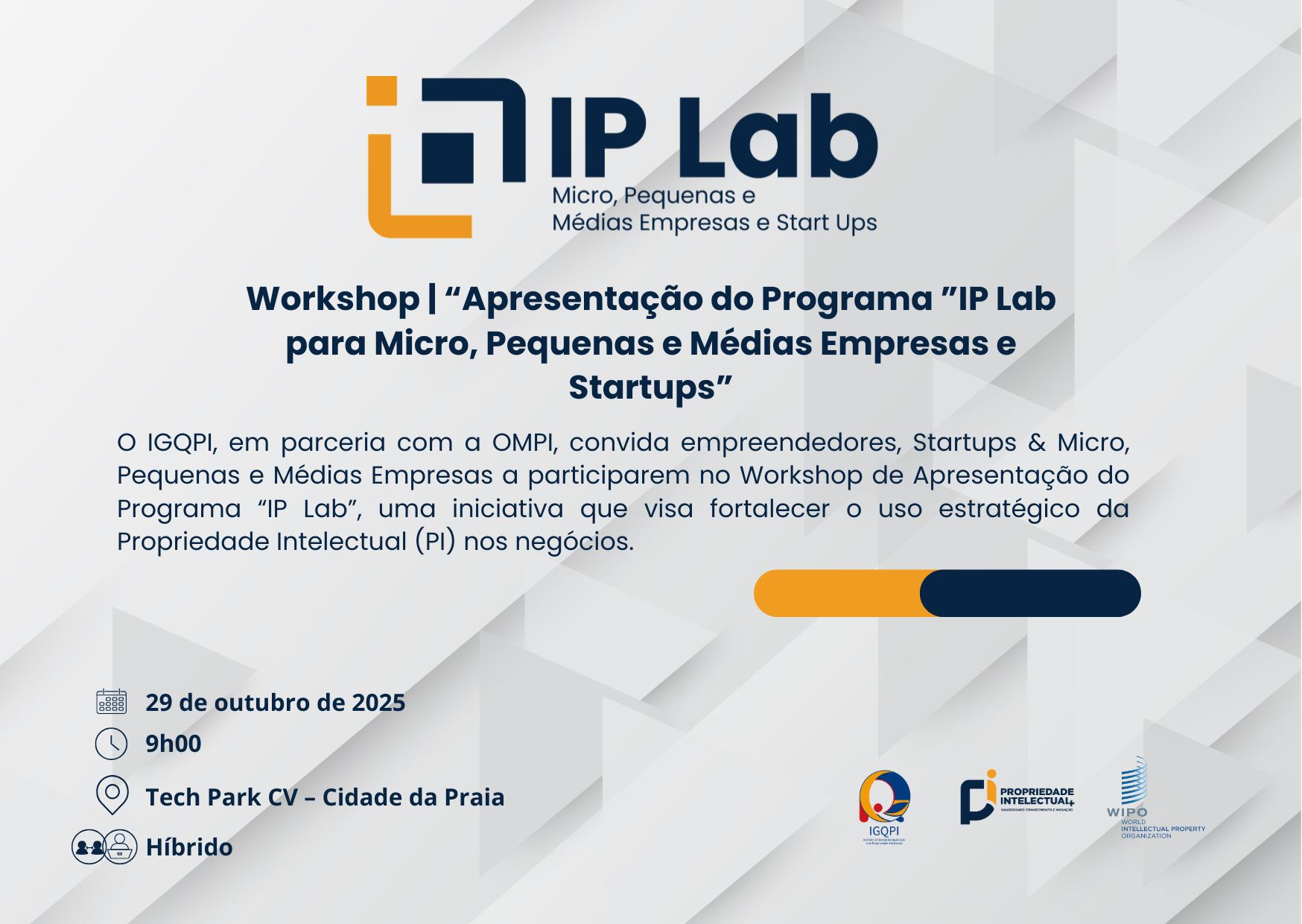 Convite: Workshop de Apresentação do Programa “IP Lab para Micro ...