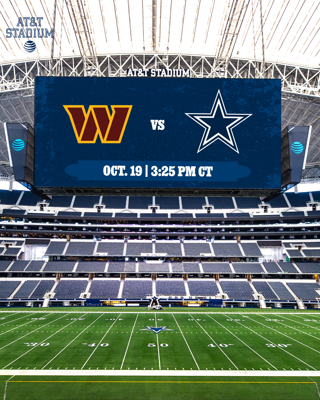 AT&T Stadium - T-minus 24 hours ⏰ #WASvsDAL | AT&T | Facebook