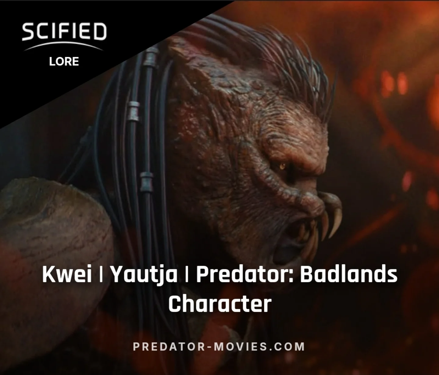 Kwei, the Yautja brother in Predator: Badlands