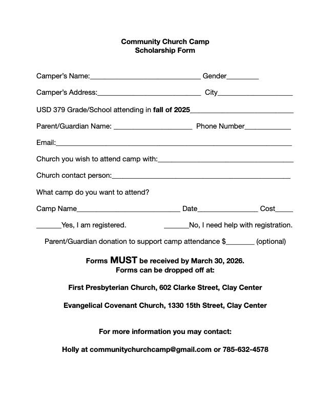 Community Church Camp Committee