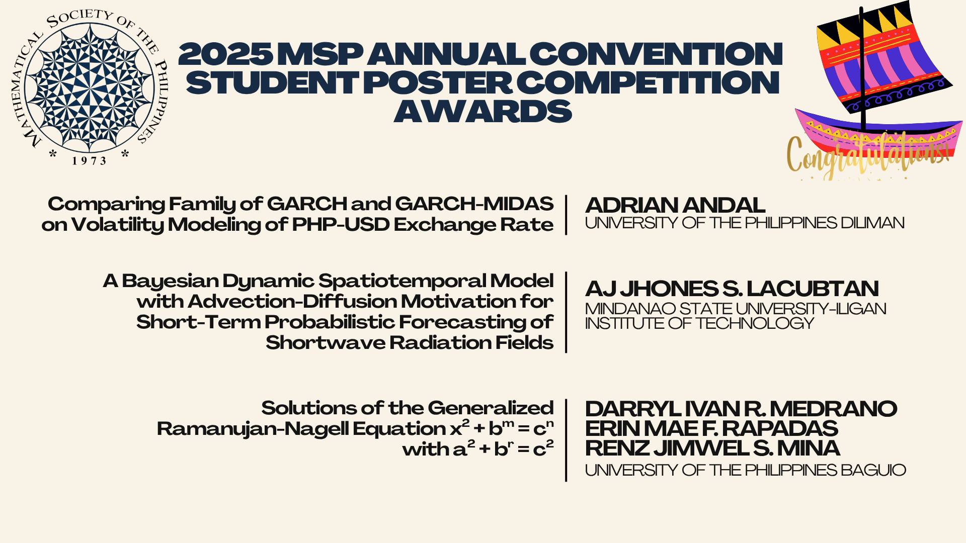 Mathematical Society of the Philippines- N C R