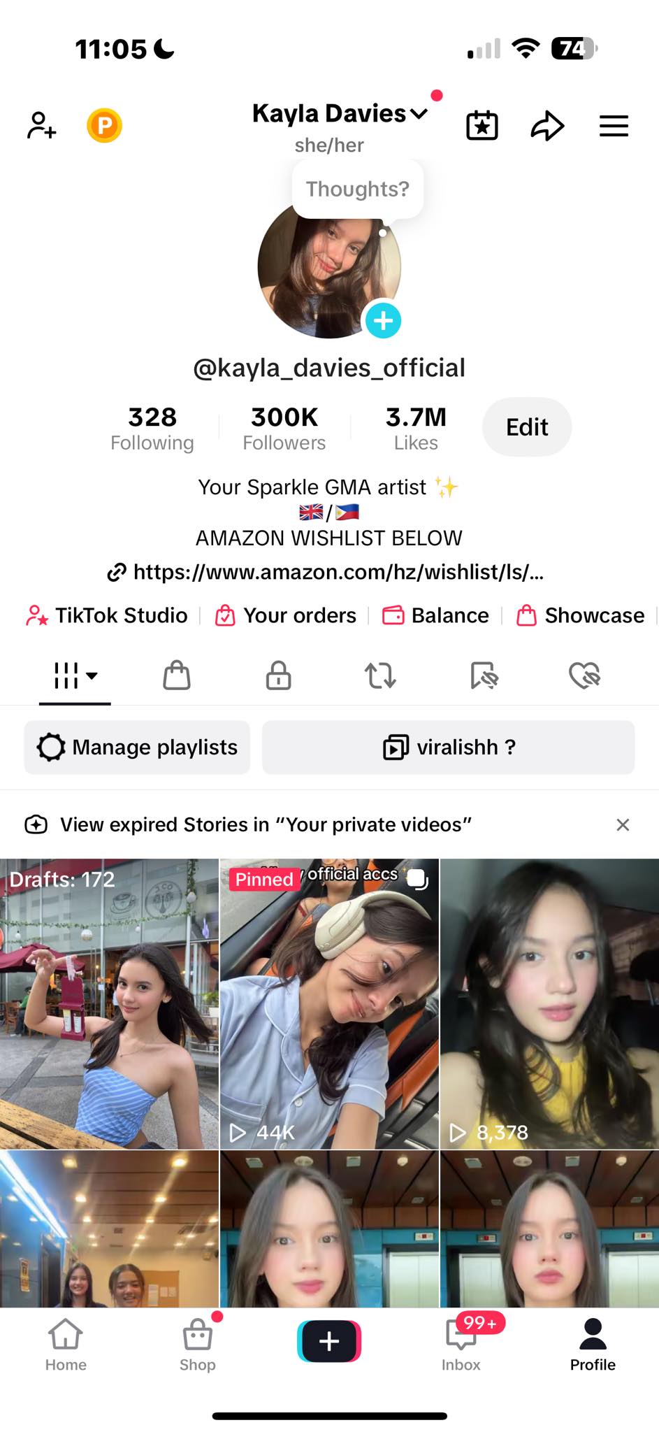 Kayla - We are now 300k Followers on Tiktok Thank you so much…. # ...