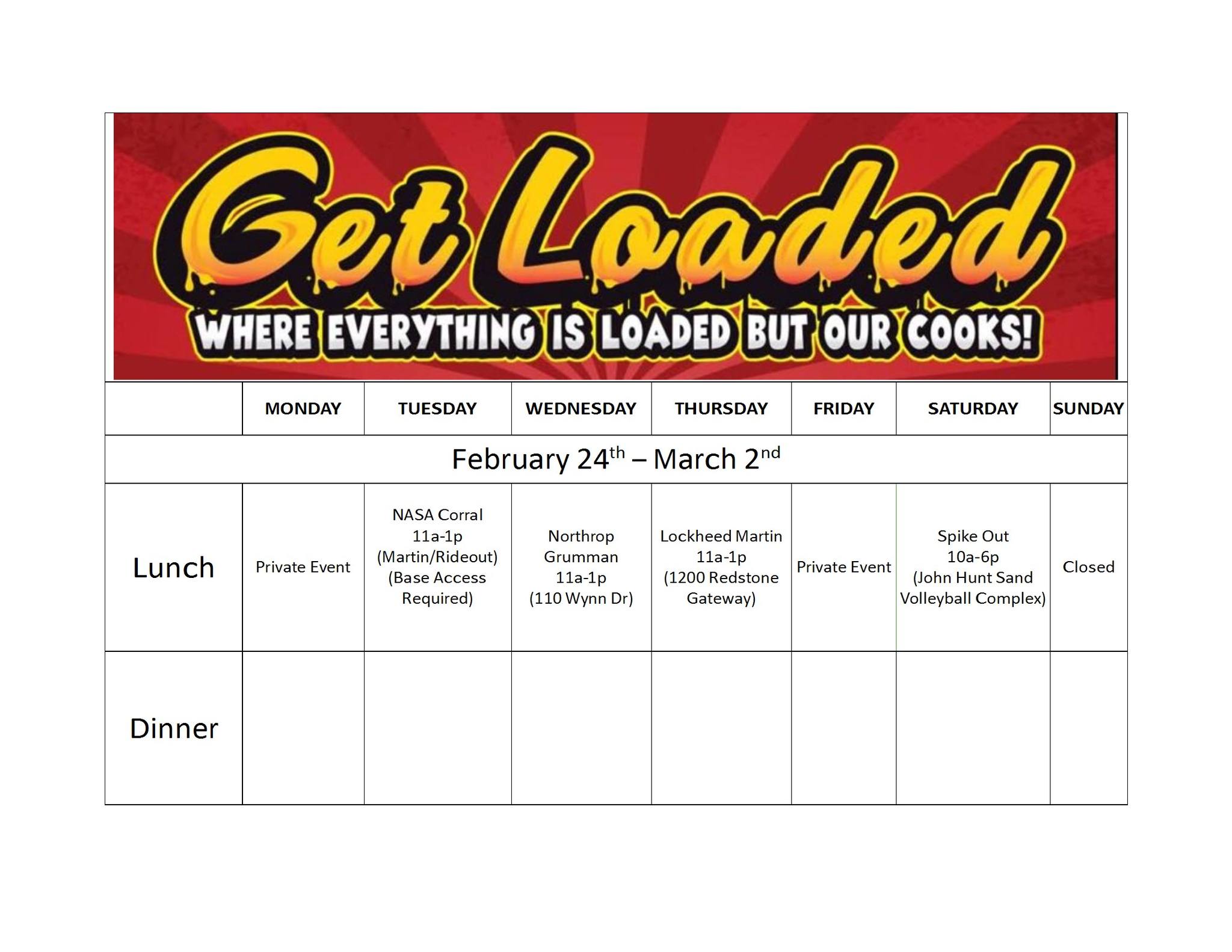 Get Loaded | Huntsville AL