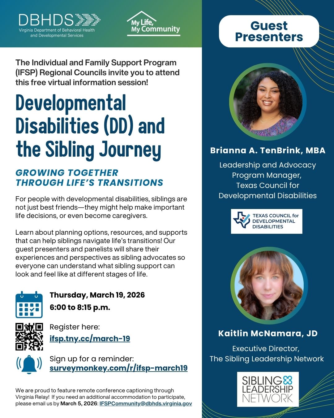 Virginia Dept. of Behavioral Health and Developmental Services (DBHDS)