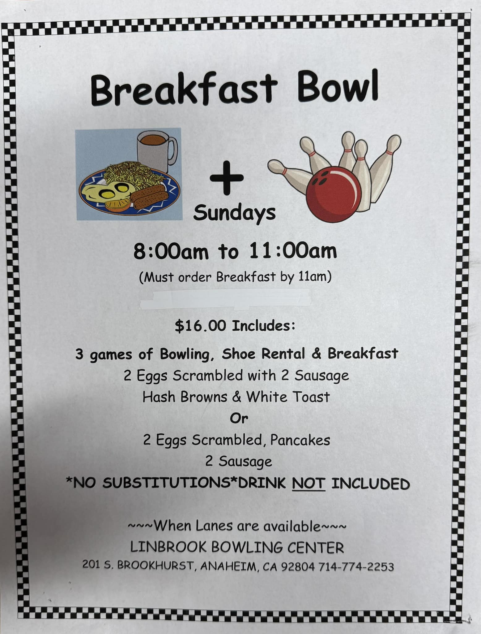 Linbrook Bowling Center | Anaheim CA