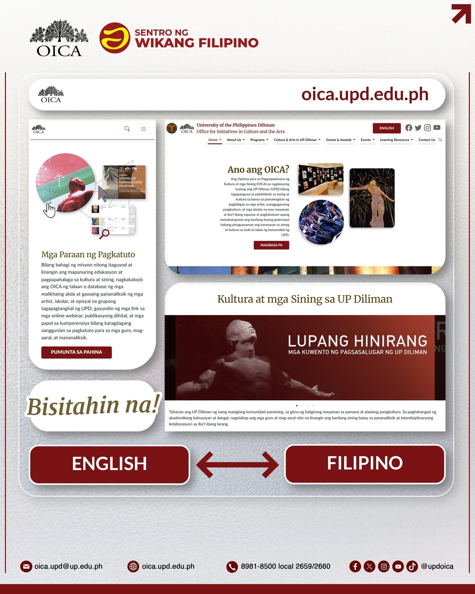 UP - Ngayong Buwan ng Wika, malugod na inilulunsad ng UP Diliman ...
