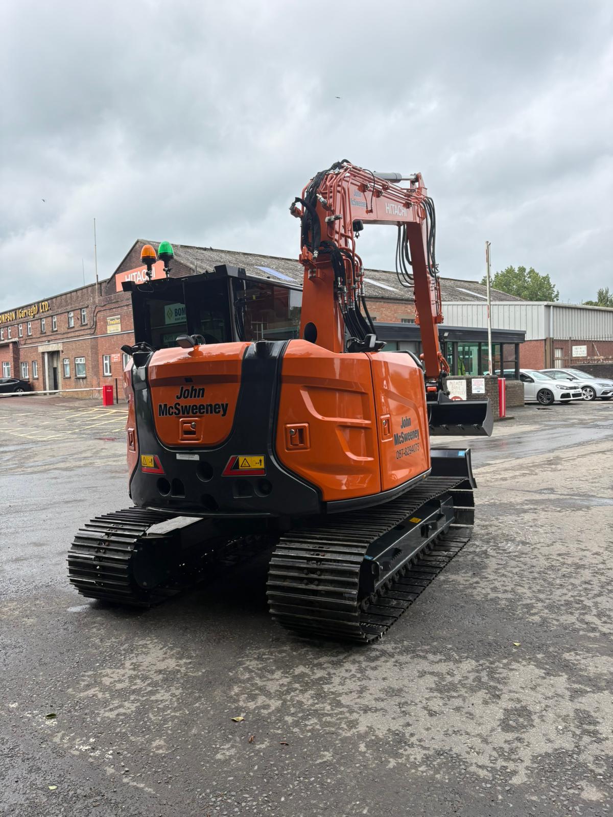 🟧 ⬛ JOHN J MCSWEENEY PLANT HIRE LTD'S NEW HITACHI ZX95US-7