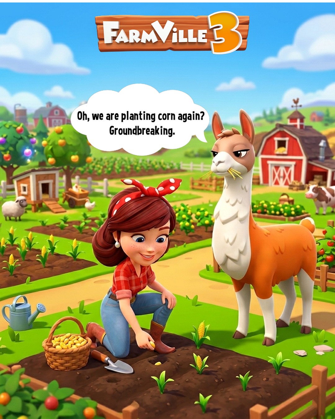 Everyone's a critic on the farm especially the llamas