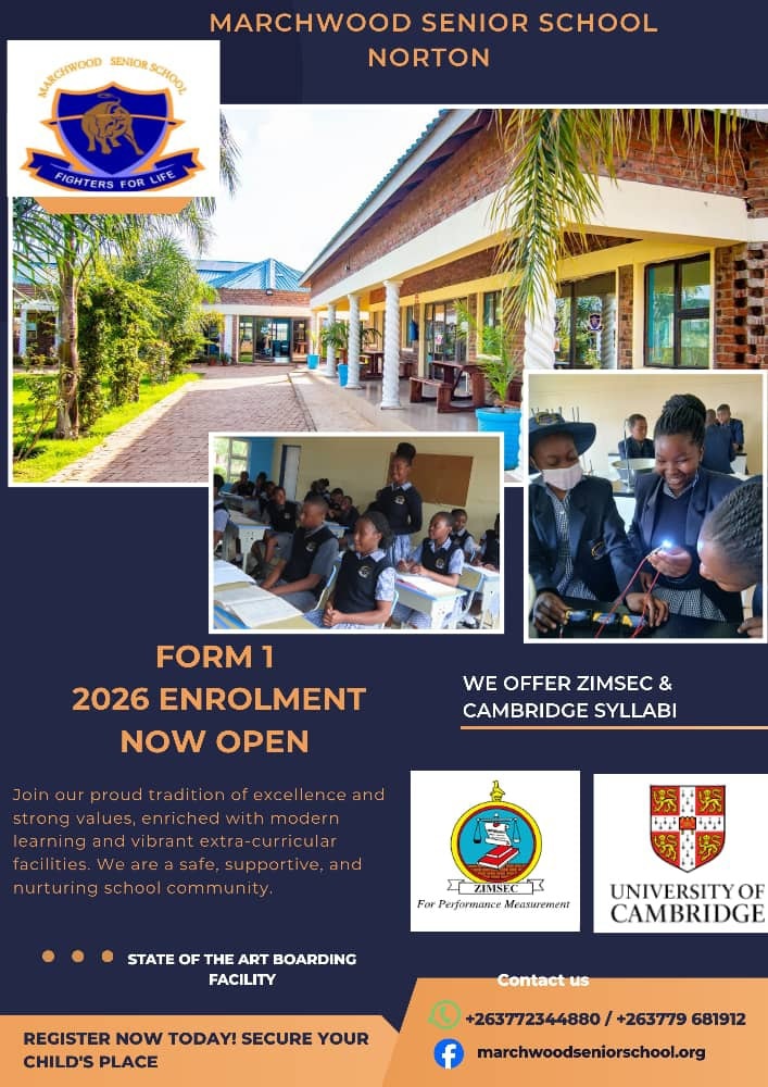 Marchwood - 📣 Form 1 – 2026 Enrolment Now Open! 🎓 Join the proud ...