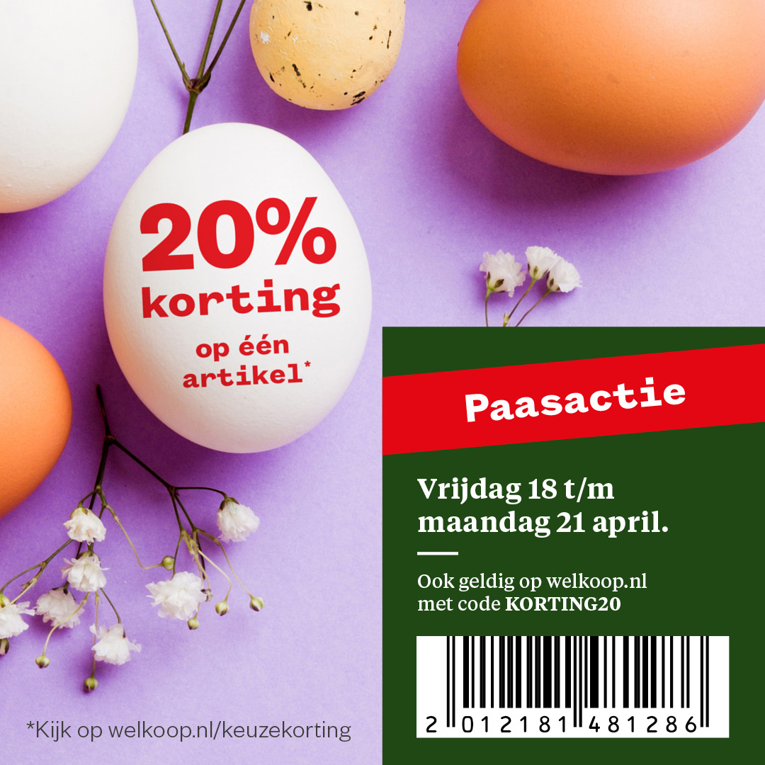 Welkoop - 🐣 𝐏𝐚𝐚𝐬𝐚𝐜𝐭𝐢𝐞 𝐛𝐢𝐣 𝐖𝐞𝐥𝐤𝐨𝐨𝐩. Vanaf vandaag t/m maandag 21 april ...