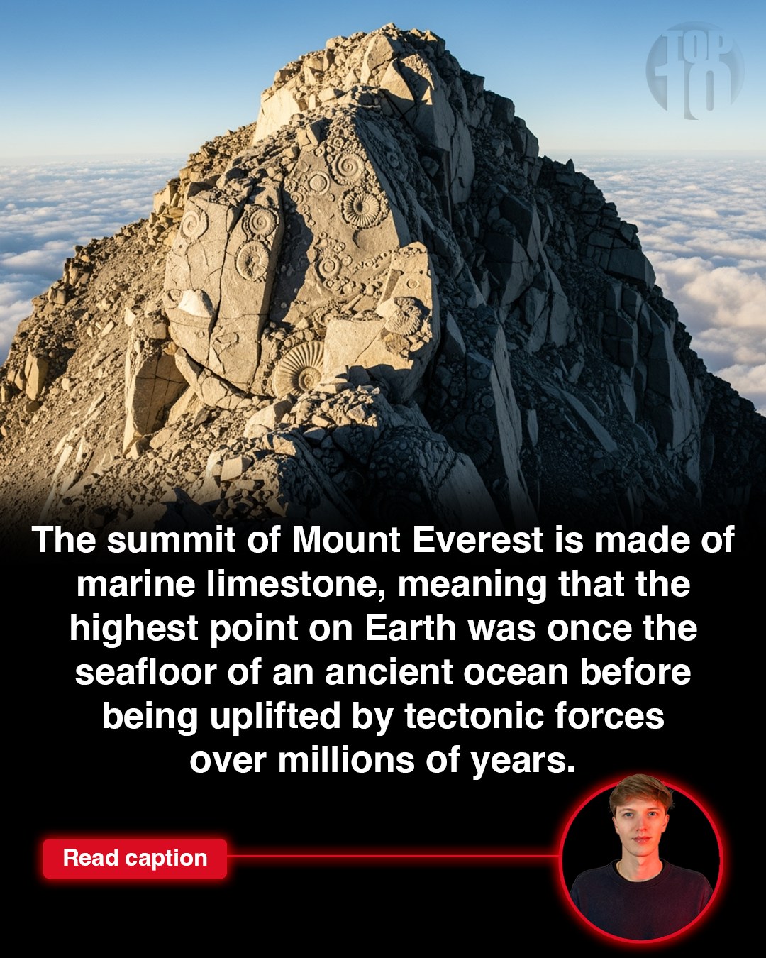 Top - Did you know the summit of Mount Everest was once the bottom of ...