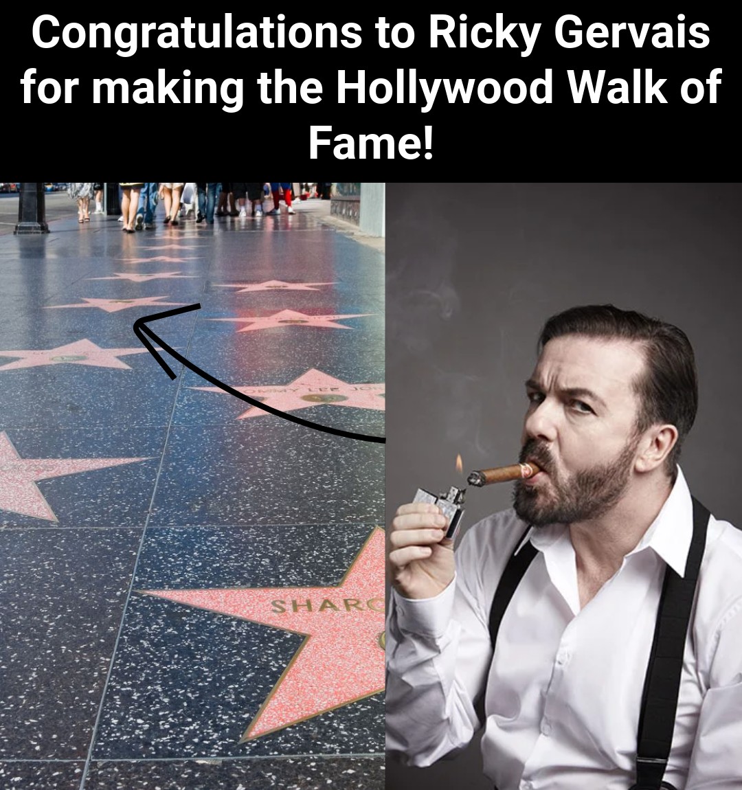 Ricky - Huge congratulations to Ricky Gervais, who’s been honoured with ...