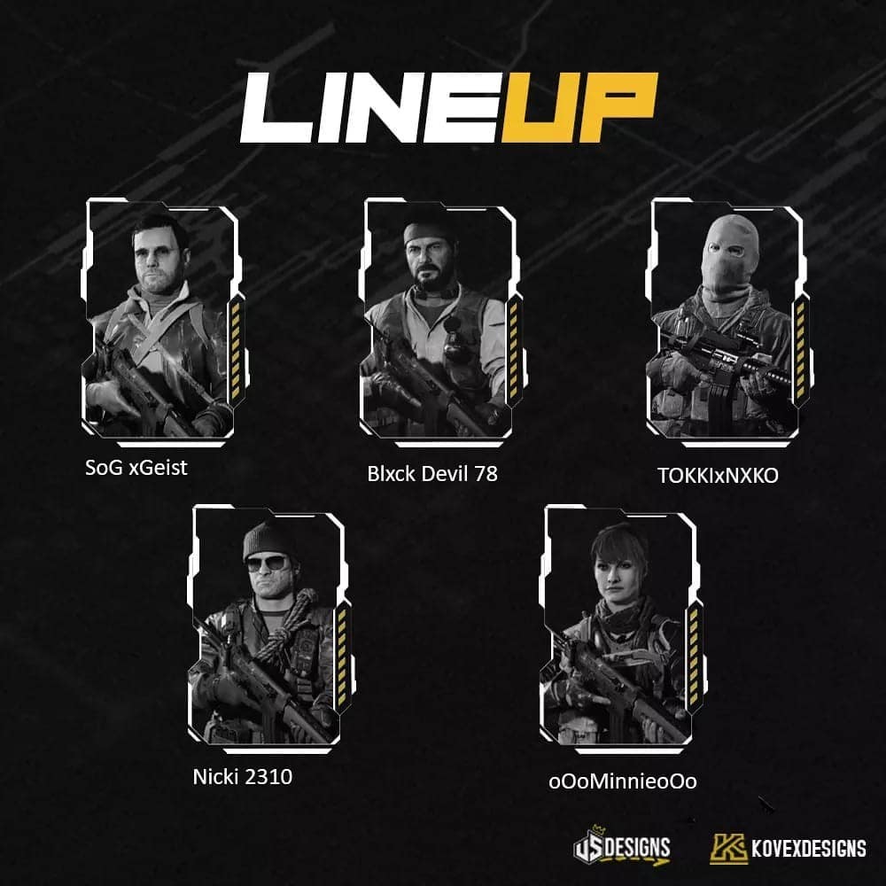 Shadow - Unsere heutige Aufstellung gegen das zweite Team von tsm. Auf ...