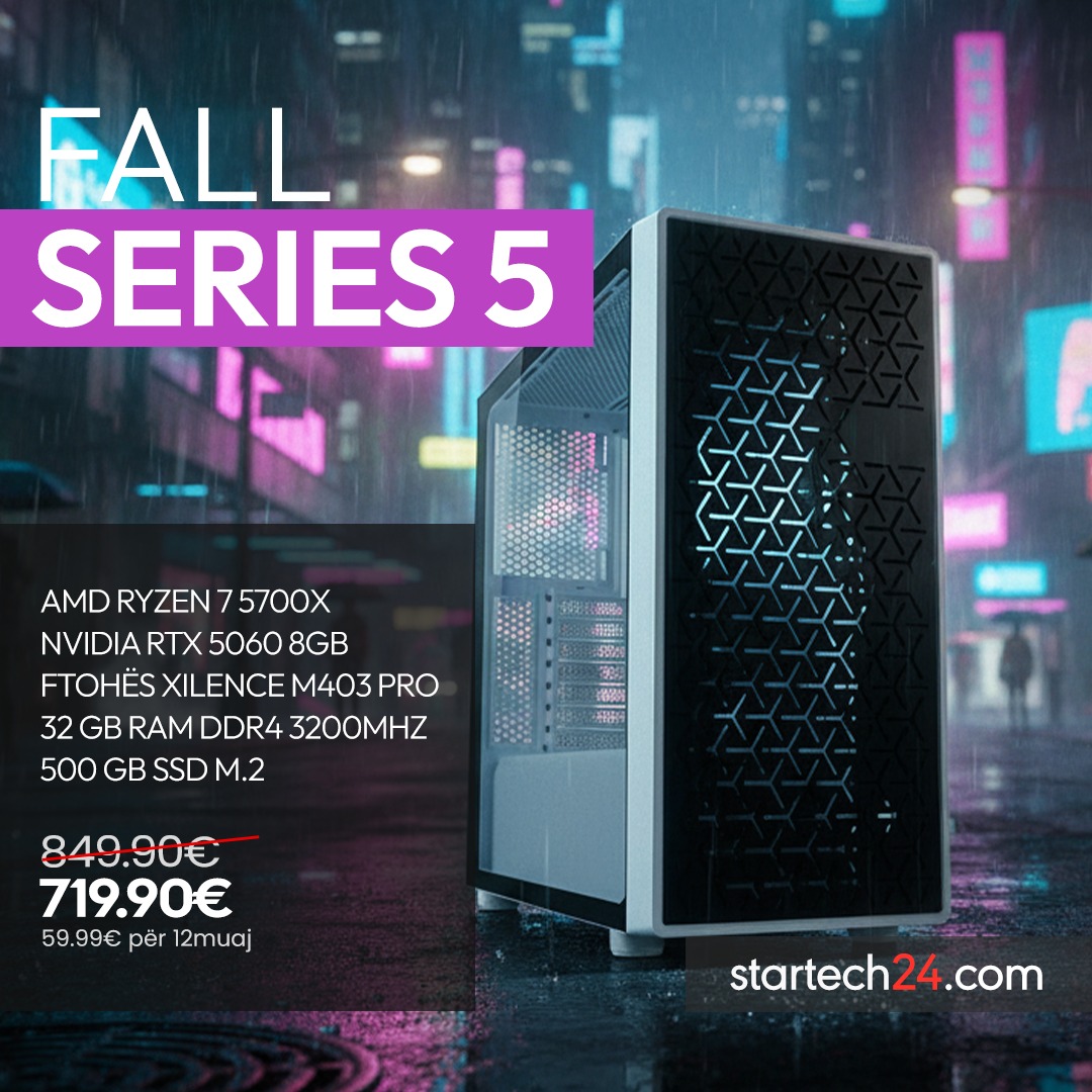 StarTech - Fall Series 5 – Gaming PC me AMD Ryzen 7 5700X, RTX 5060 8GB ...