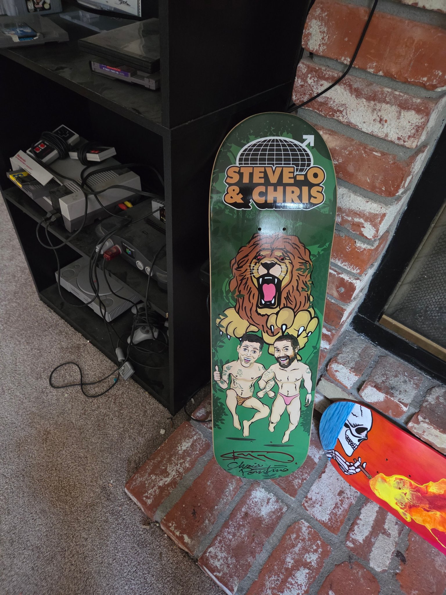 Jackass signed skateboard collectible item