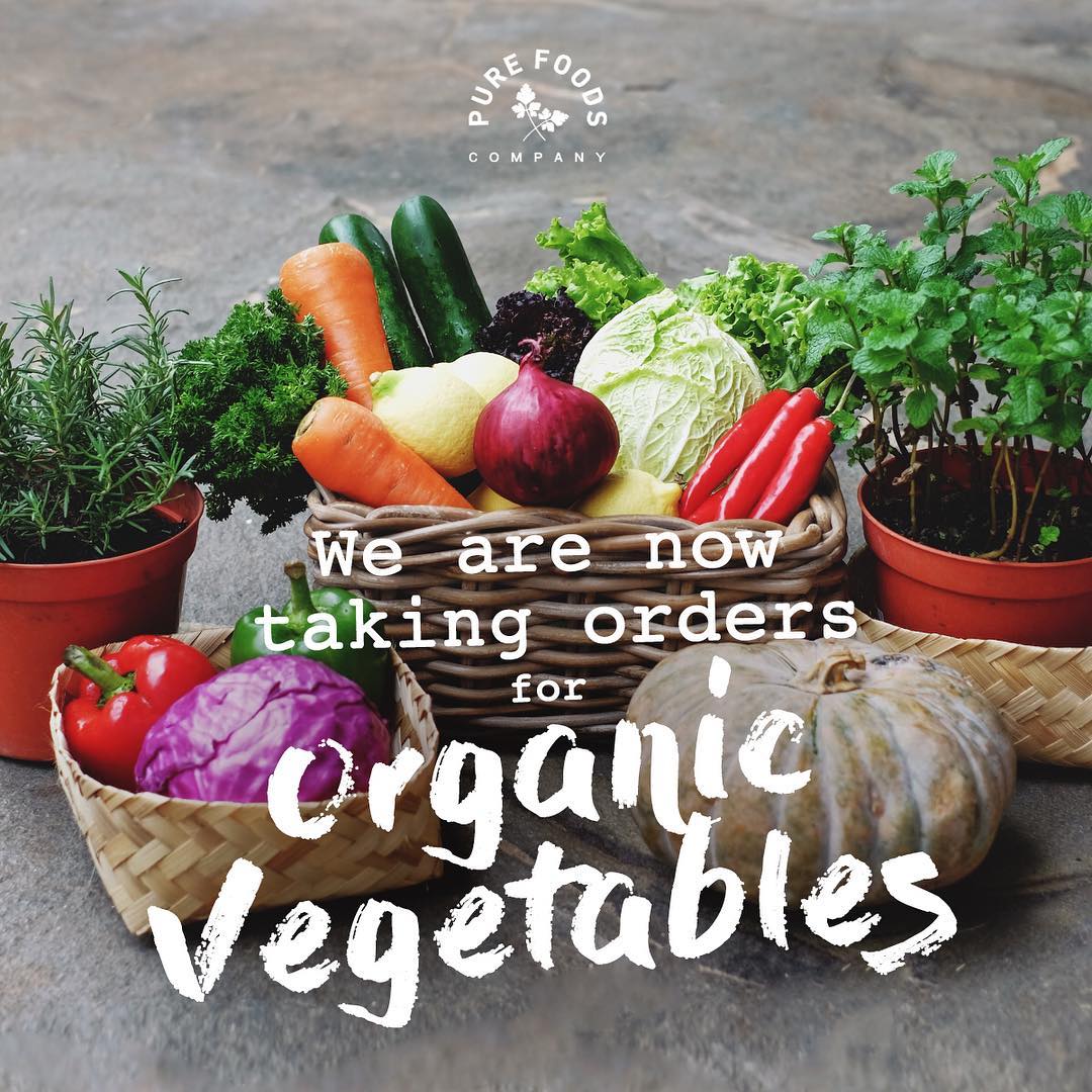 Pure Foods Company - Fresh organic vegetables are now ready to be ...