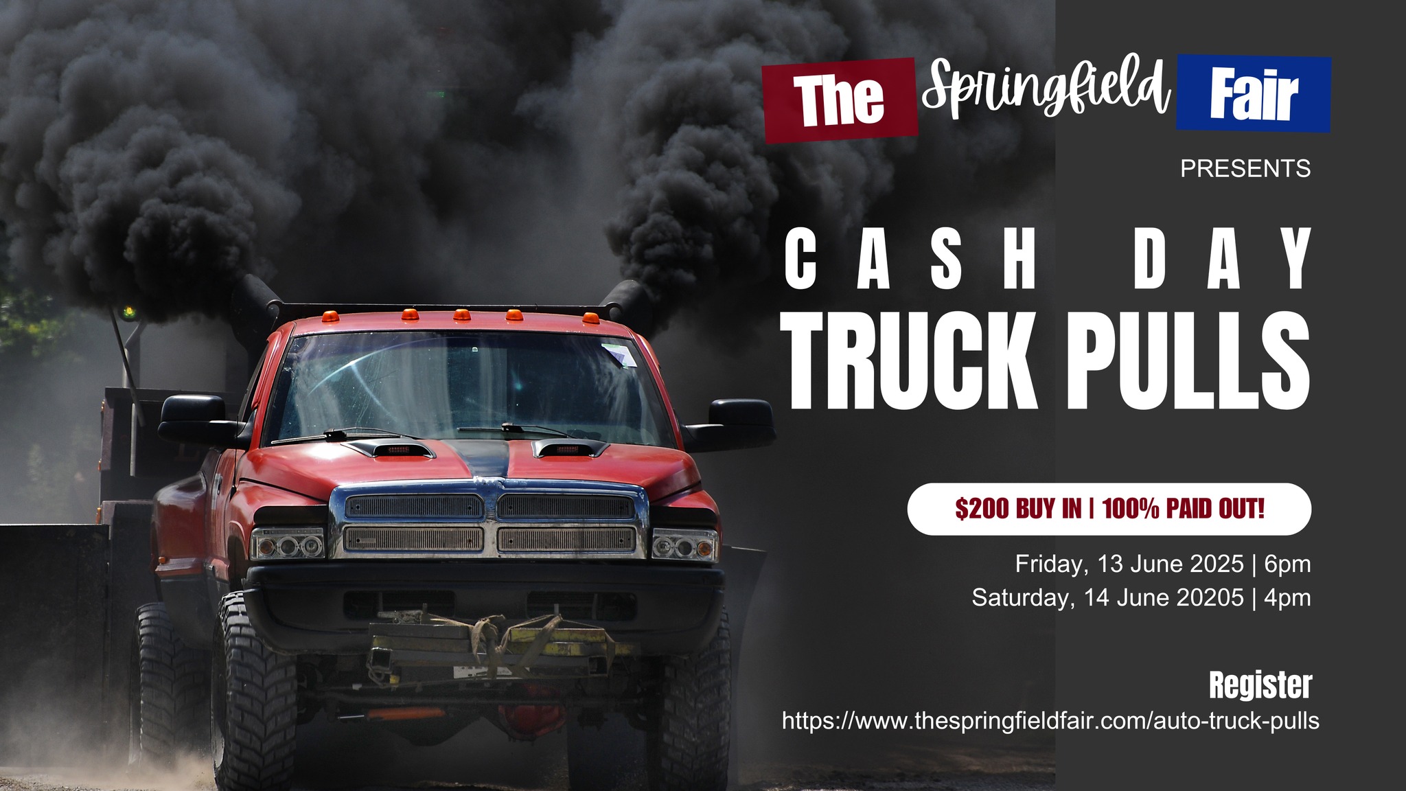🚨 TRUCK PULLS – TWO NIGHTS! 🚨 Back... - The Springfield Fair | Facebook