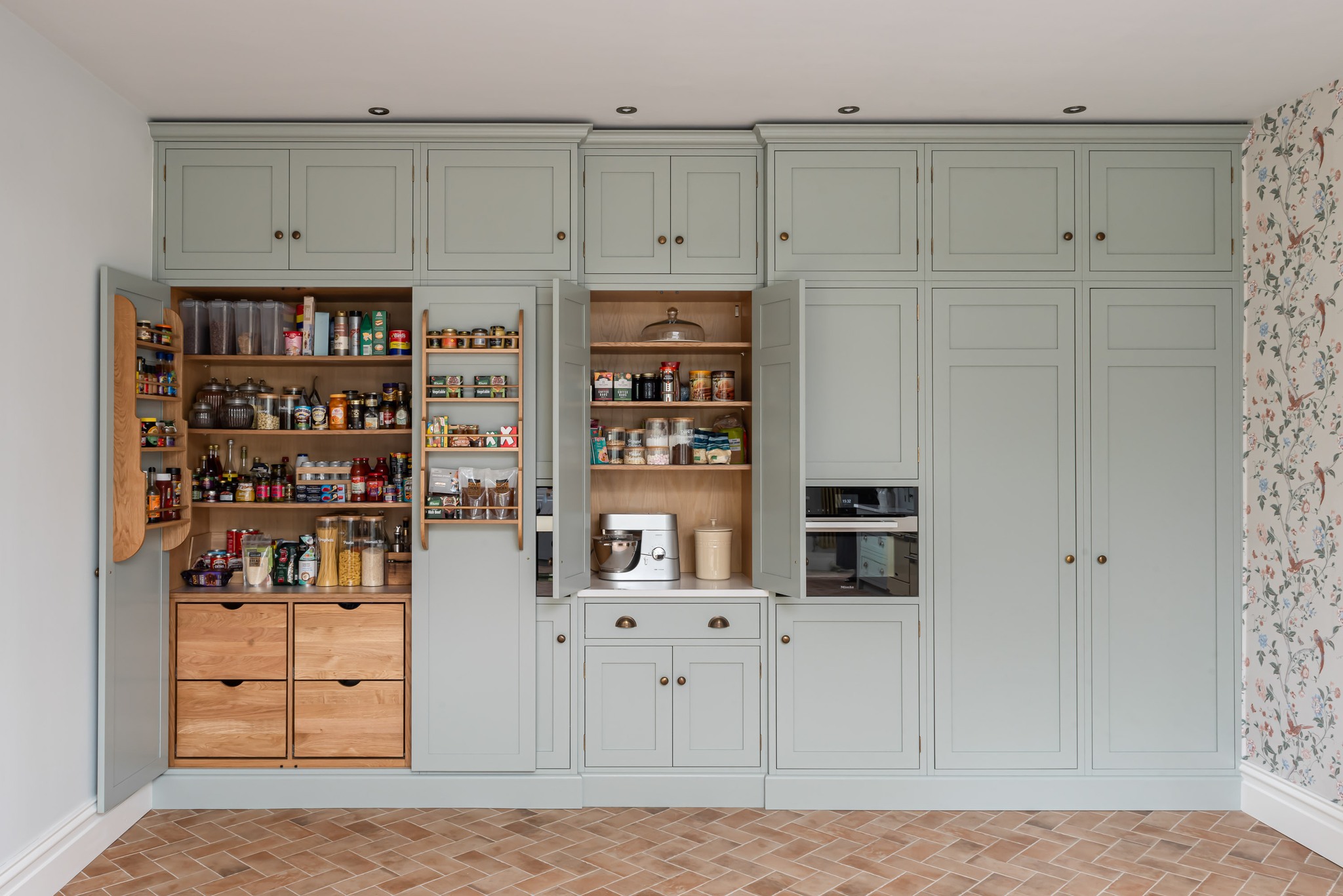 The White - The Bridgerton Kitchen was designed to be filled with light ...