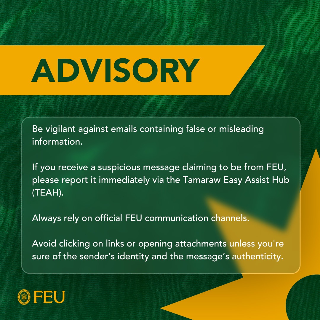 FEU - #TamsTakeNote TEAH LINK: https://tamassist.feu.edu.ph/support ...