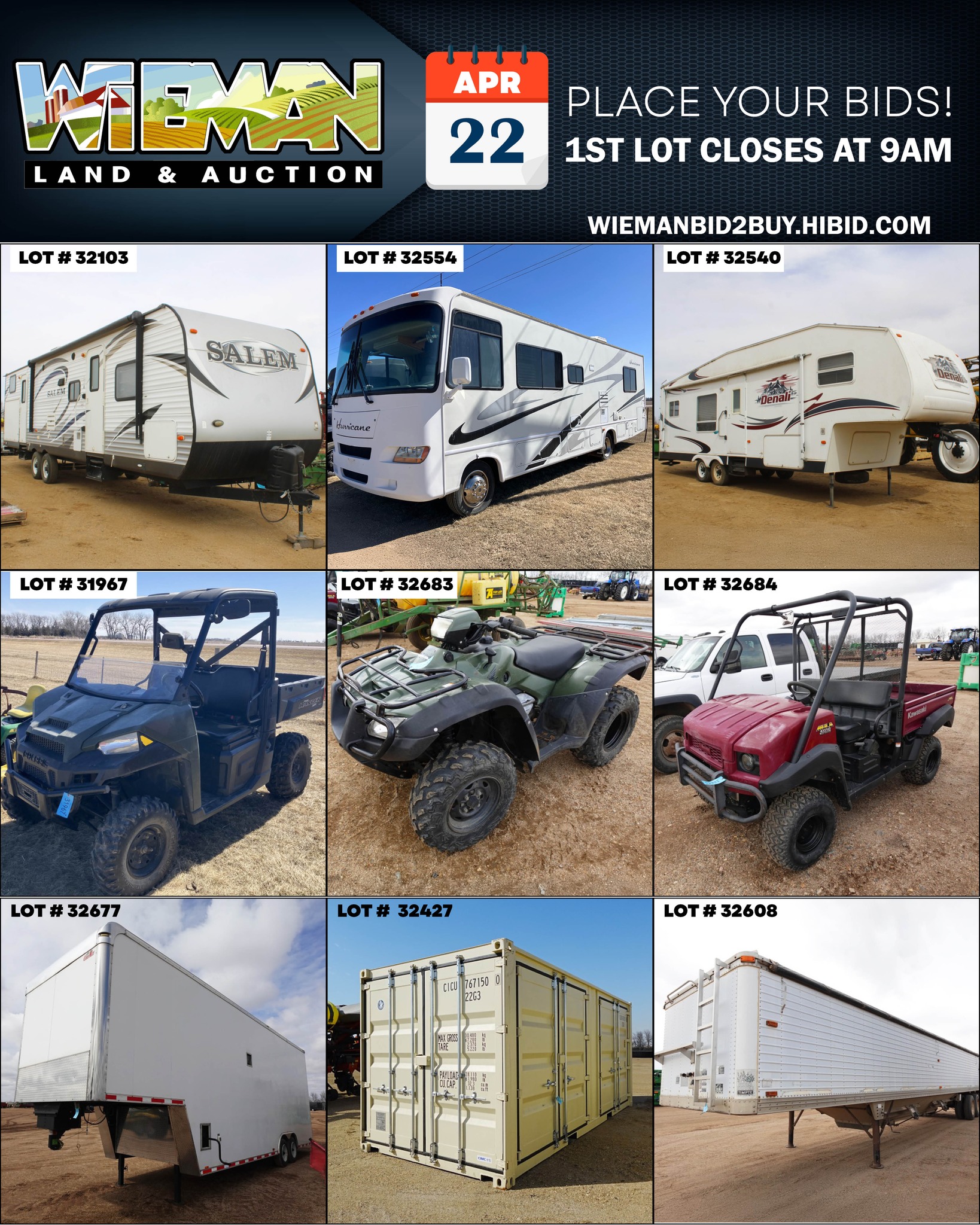 Online Estate Auction 📅 Monday, June 22nd at 3:00 PM CST Items