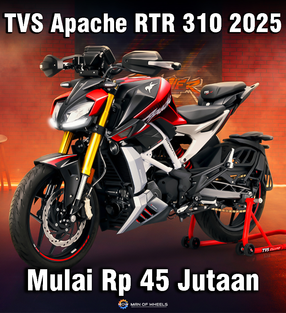 ridertua.com - SPORT NAKED GANTENG TVS APACHE RTR 310 2025 MELUNCUR TVS ...