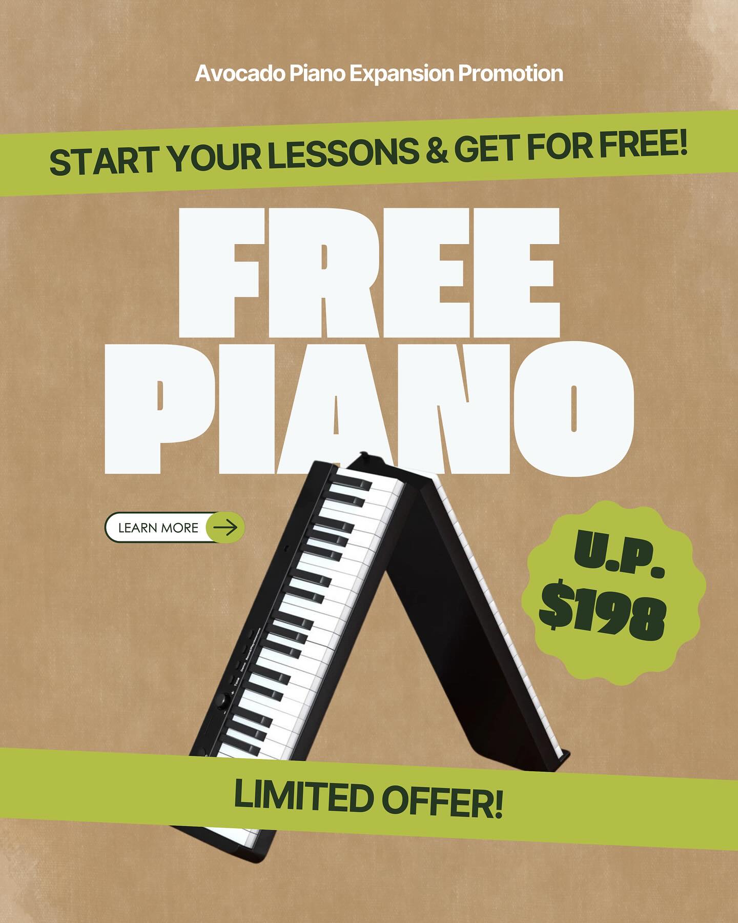 Avocado Piano Studio | City Singapore