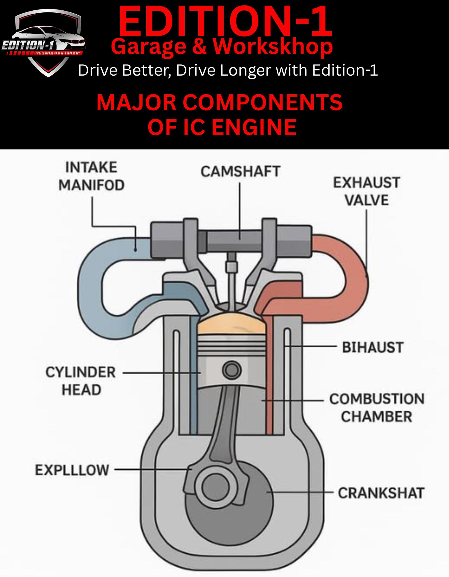 Edition-1 - 🚗 Major Components of IC Engine Explained! 🚗🔧 At Edition-1 ...