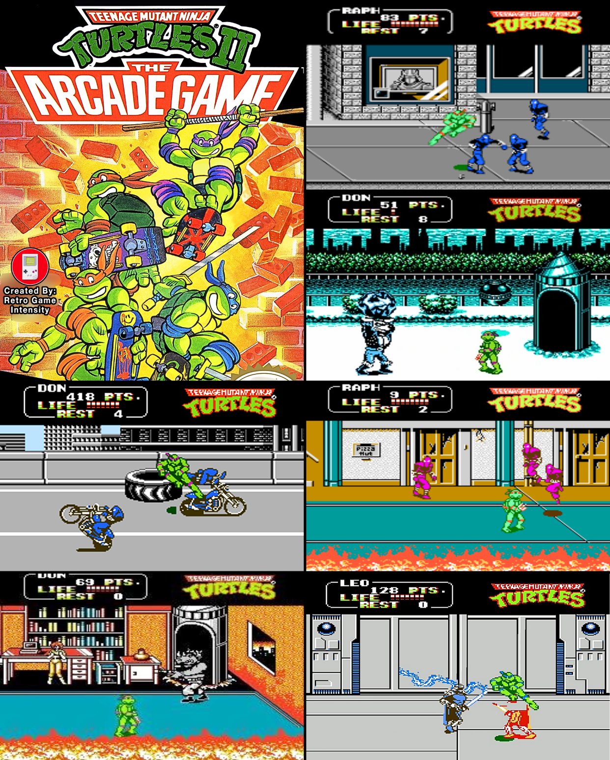 Teenage Mutant Ninja Turtles II: The Arcade Game kicked onto the