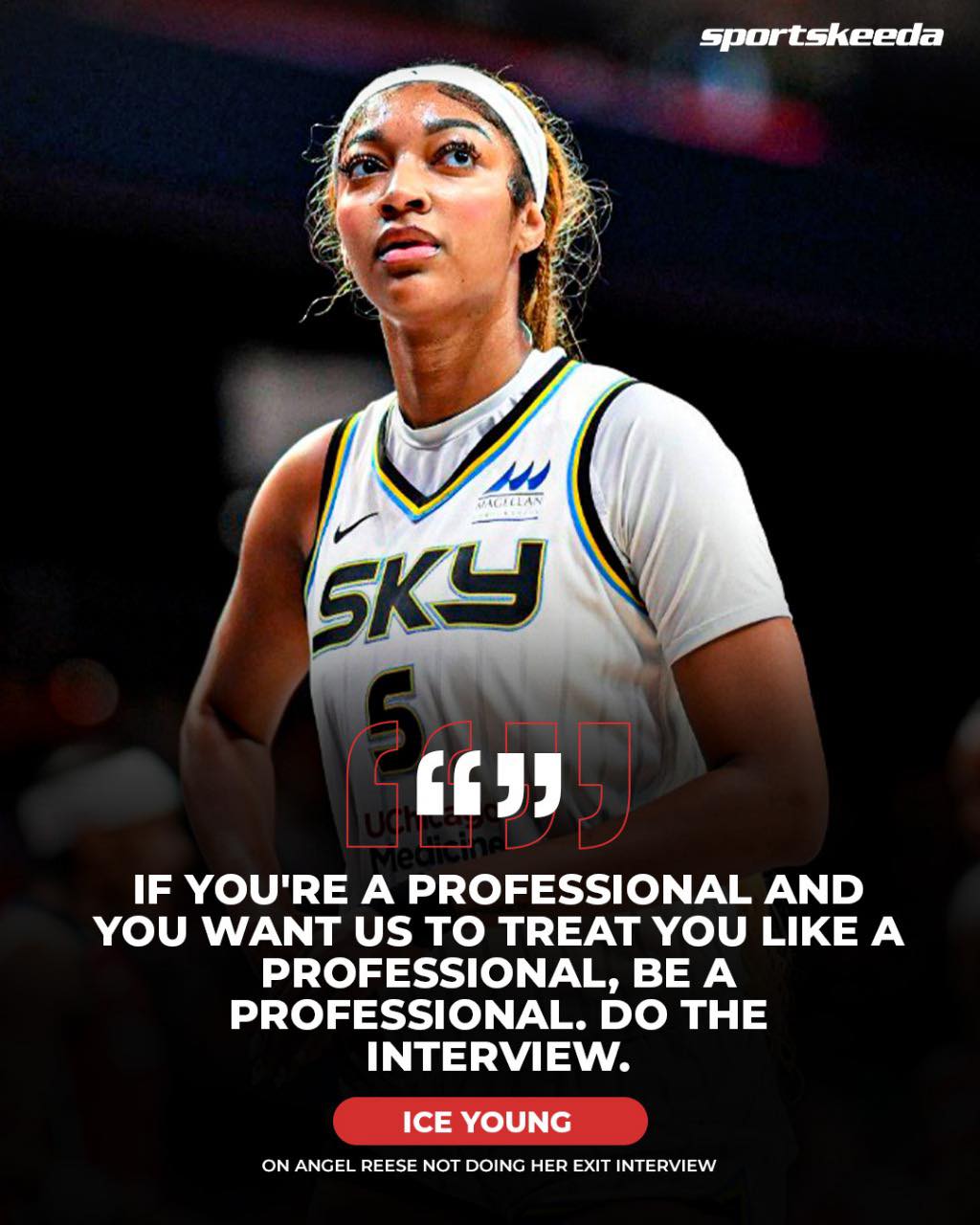 Sportskeeda - Ice Young blasts Angel Reese for dodging exit interview 😳 ...
