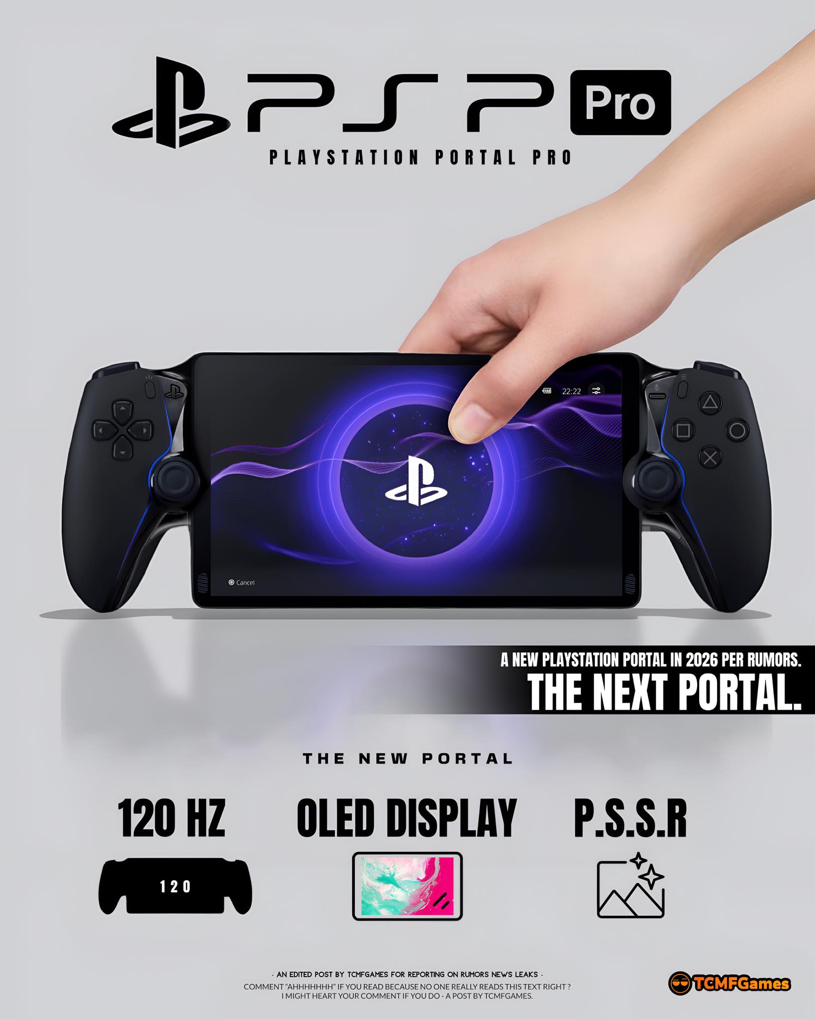 It sounds like there's a new version of the PS Portal with an OLED