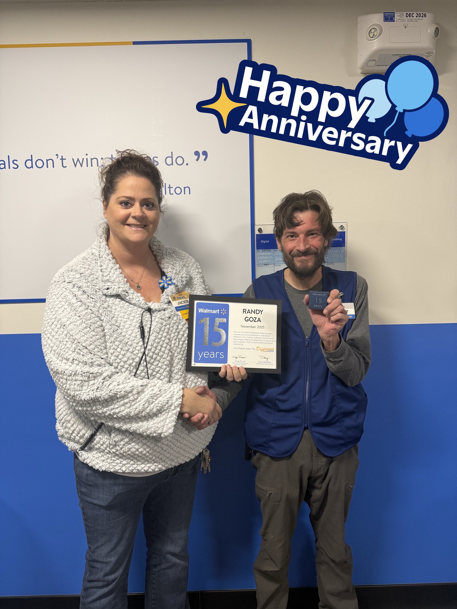 Walmart - We can't believe it, but Randy has been here for 15 years ...