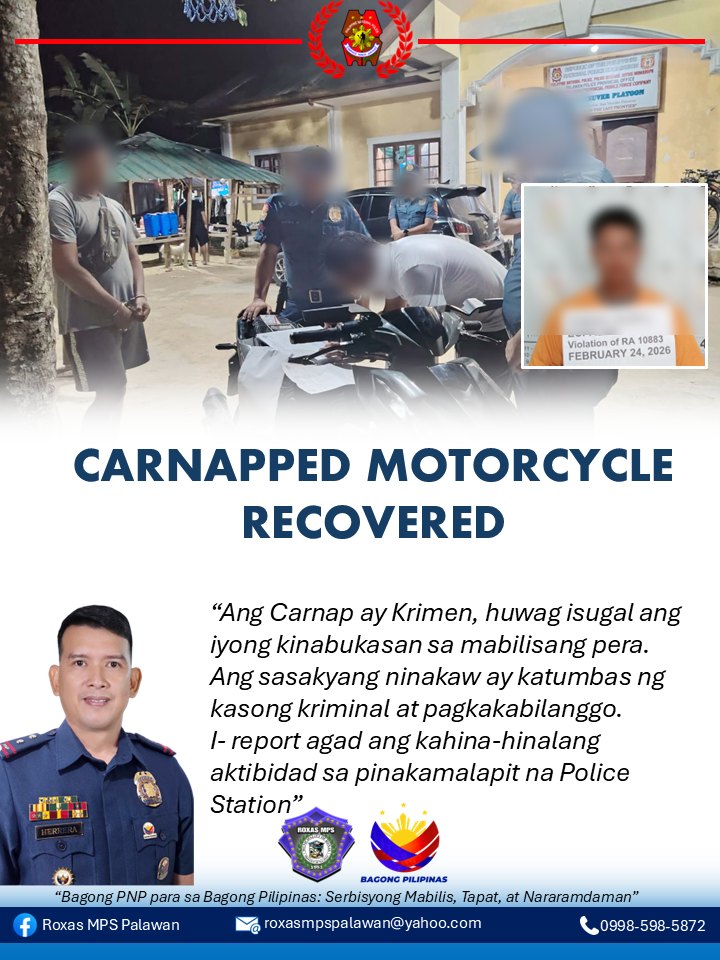 On February... - PNP Roxas Municipal Police Station Palawan | Facebook
