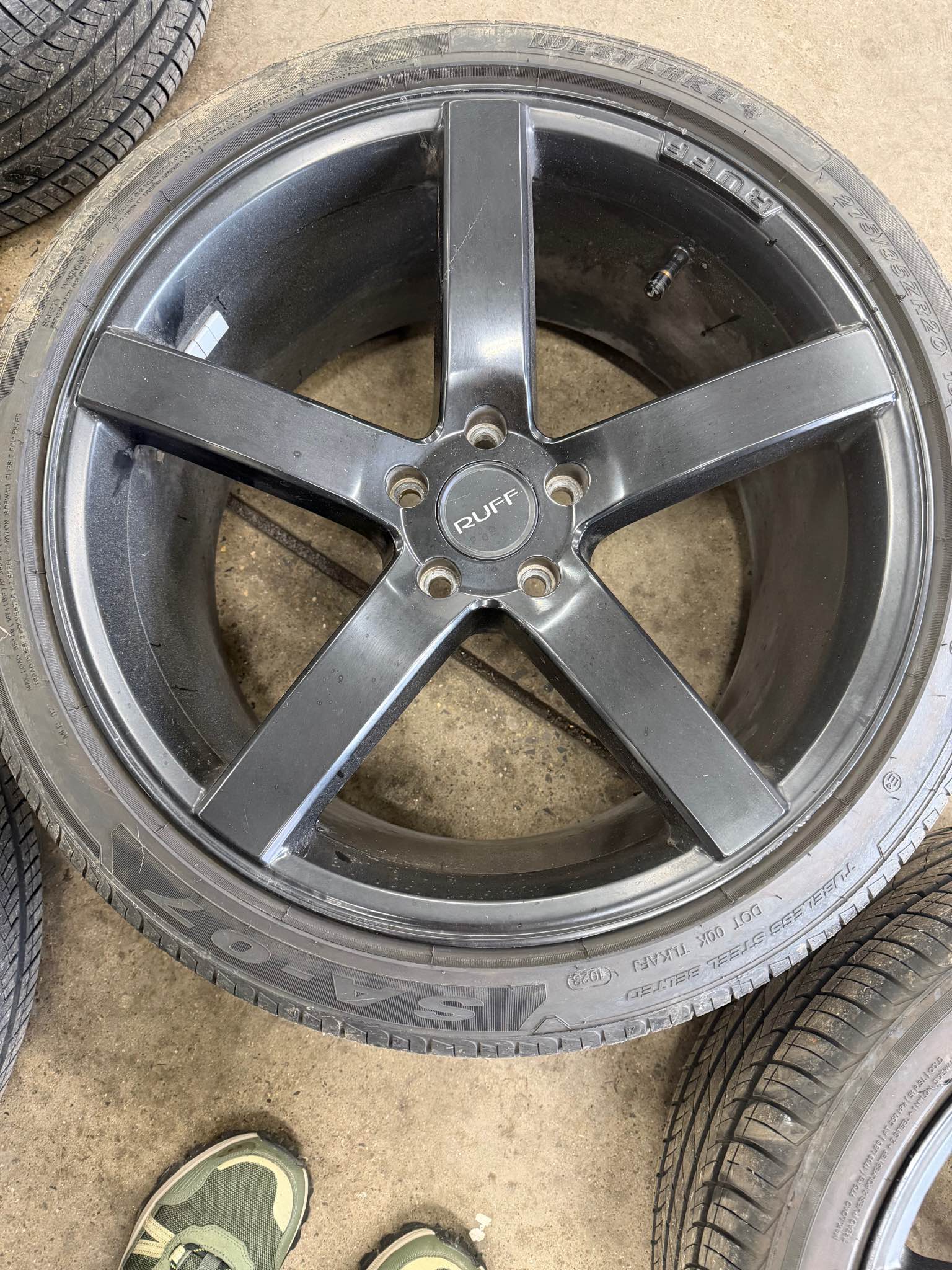 Ruff racing rims and tires 5 lug - Car Wheels, Tires & Parts - Butler ...